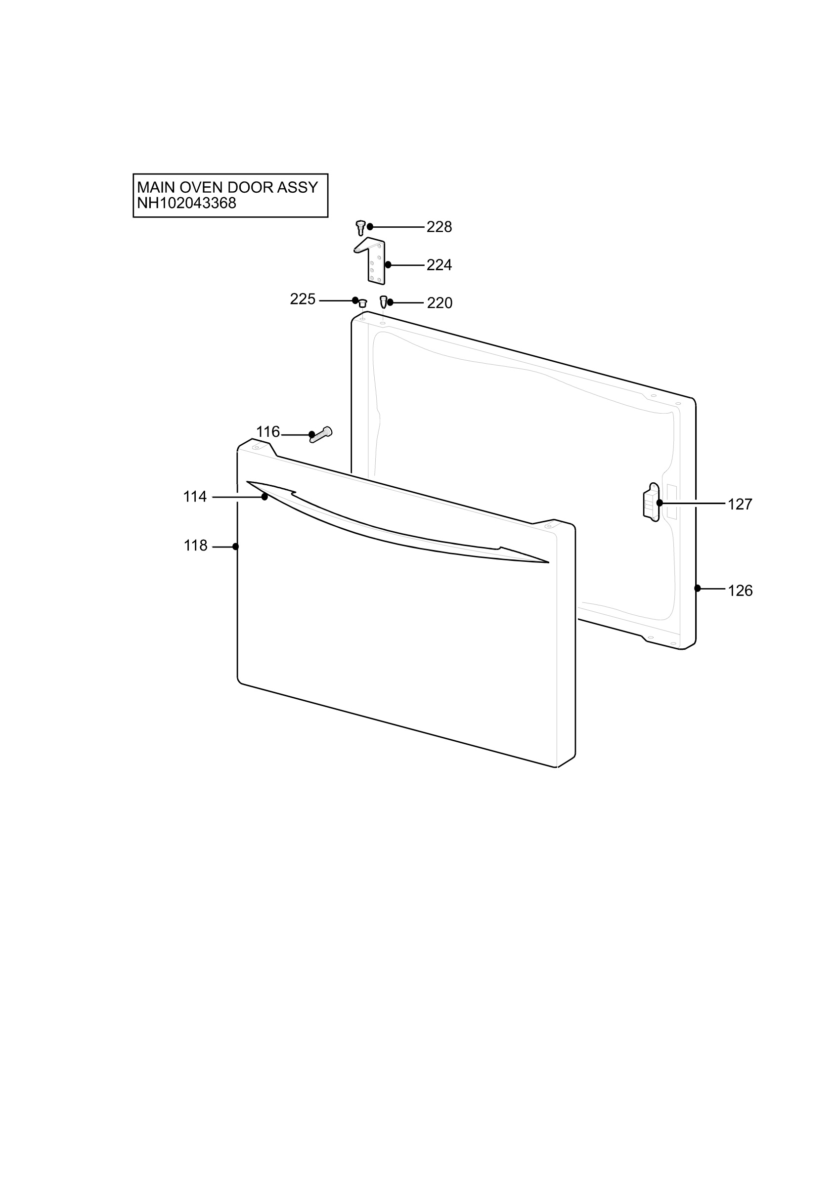 H10 Main Oven Door (large)