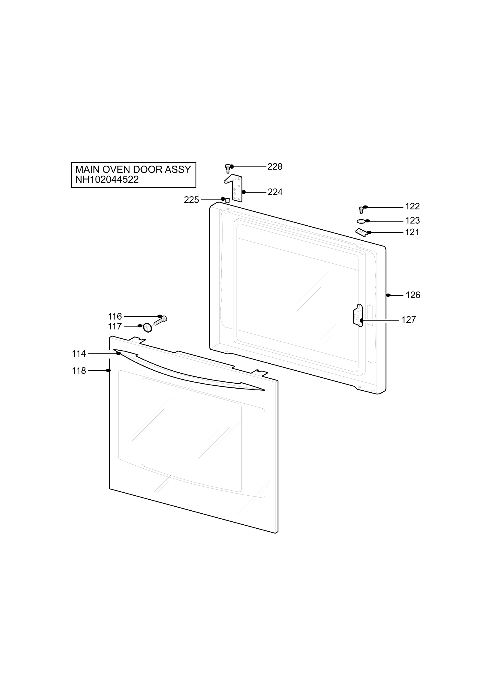 H10 Main Oven Door (large)