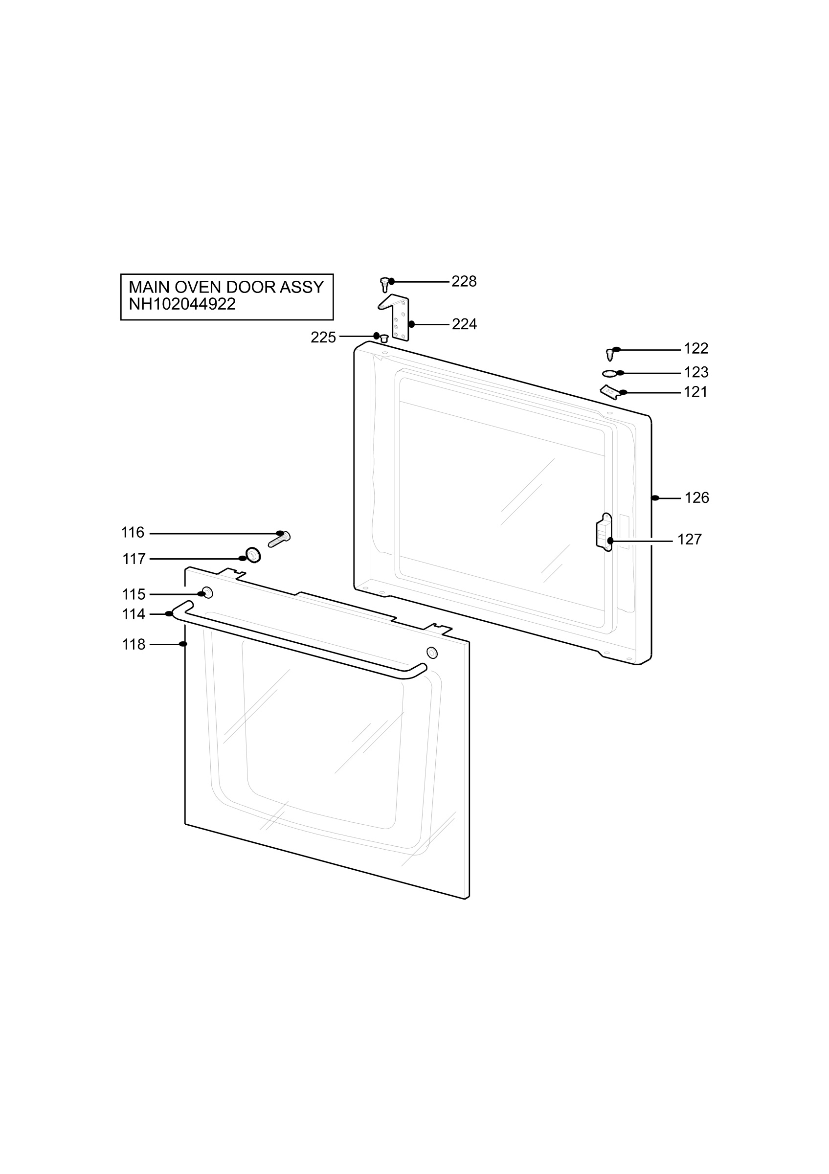 H10 Main Oven Door (large)