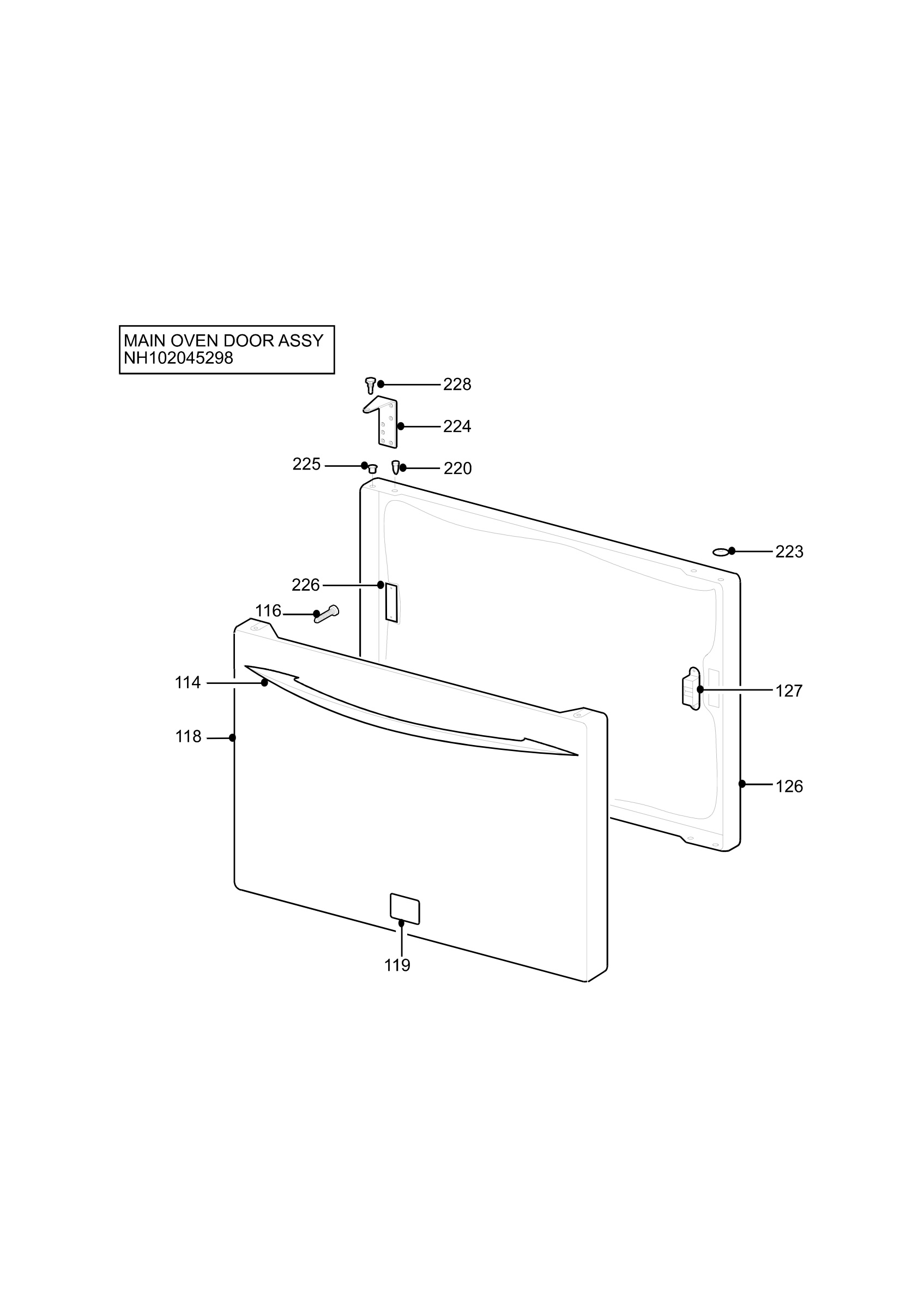 H10 Main Oven Door (large)