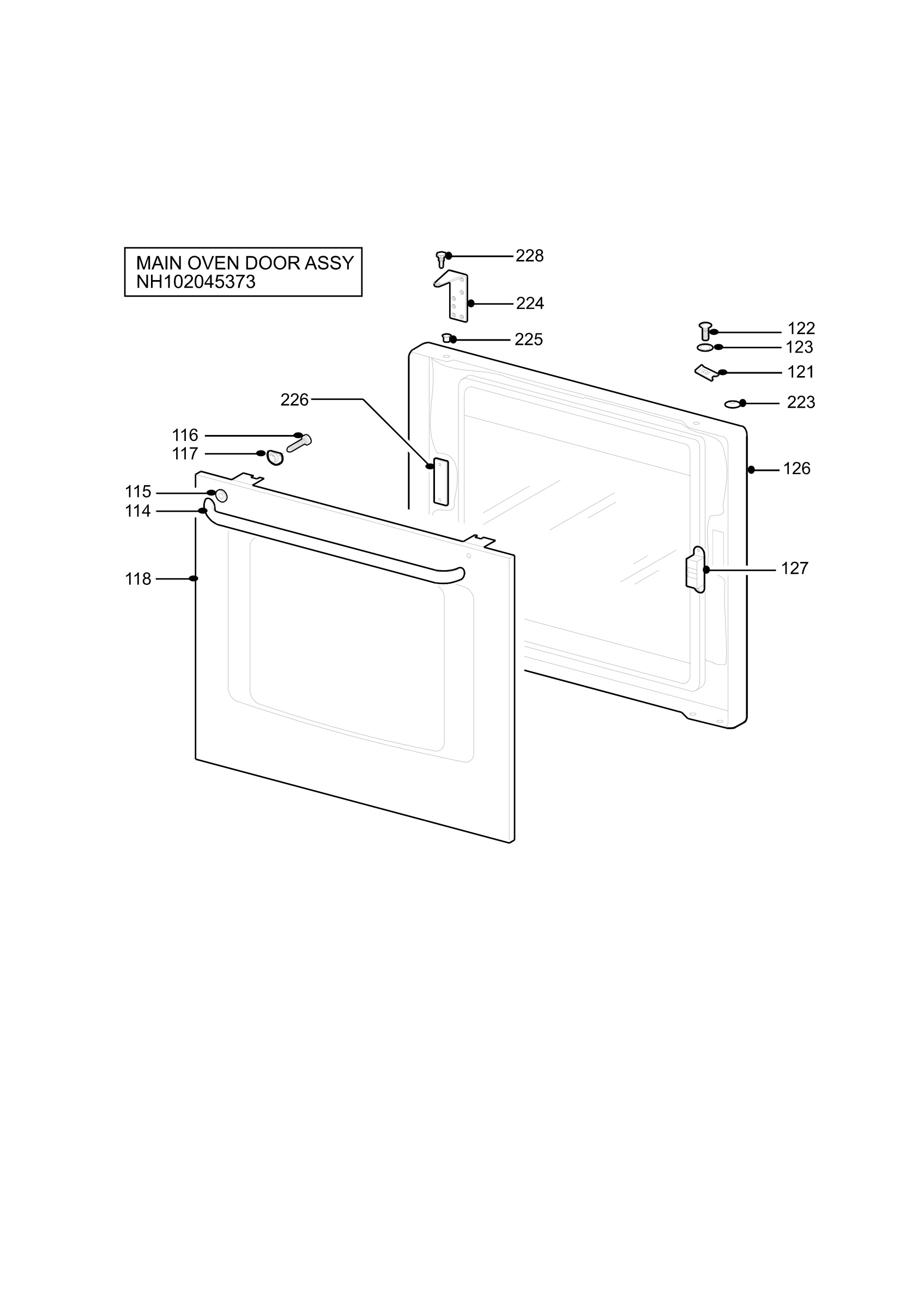 H10 Main Oven Door (large)