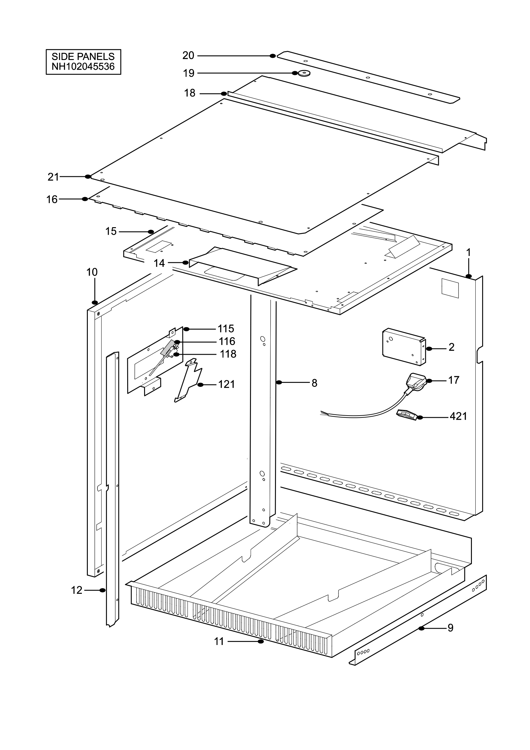 H10 Side/Back Panel