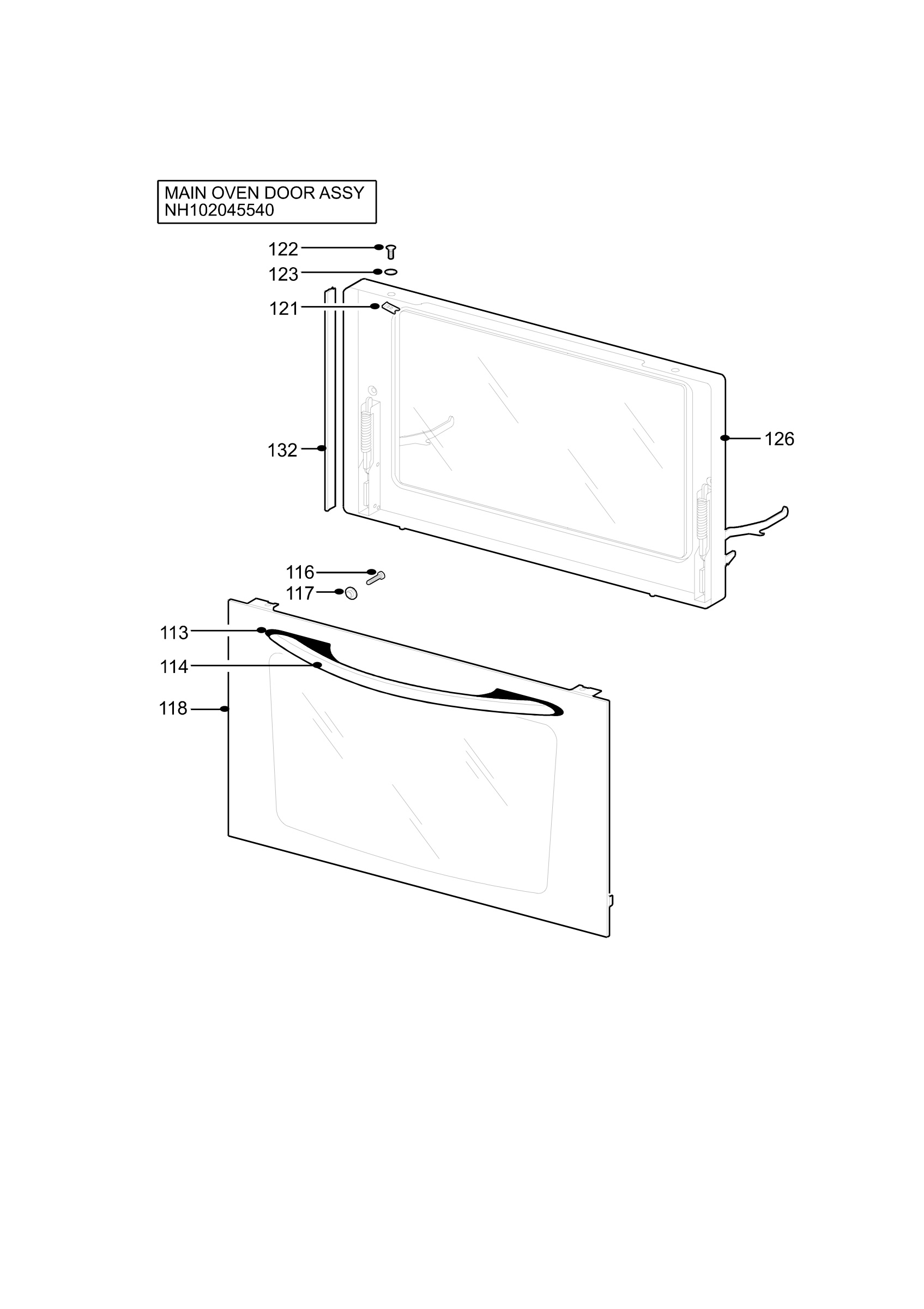 H10 Main Oven Door (large)