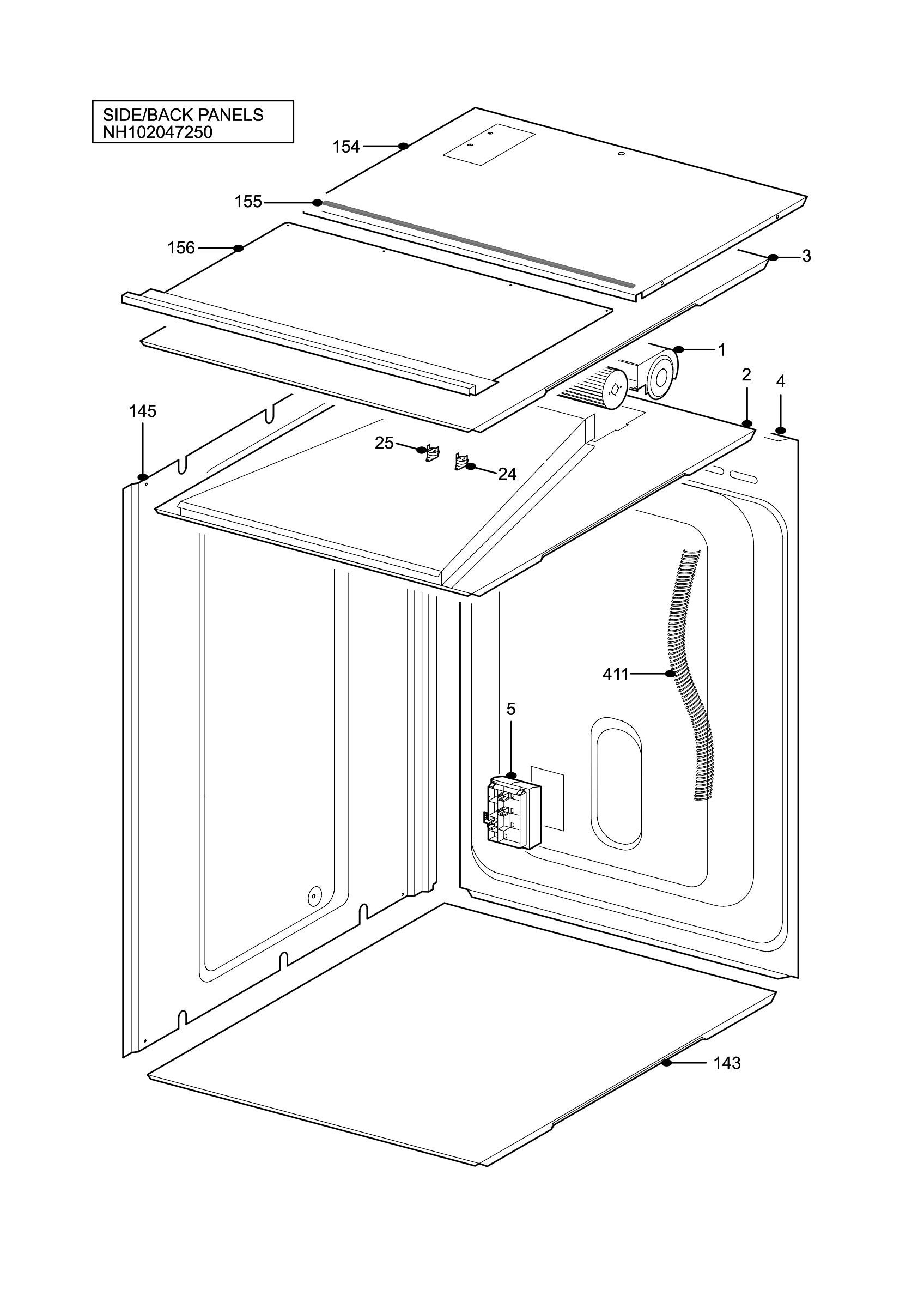 H10 Side/Back Panel