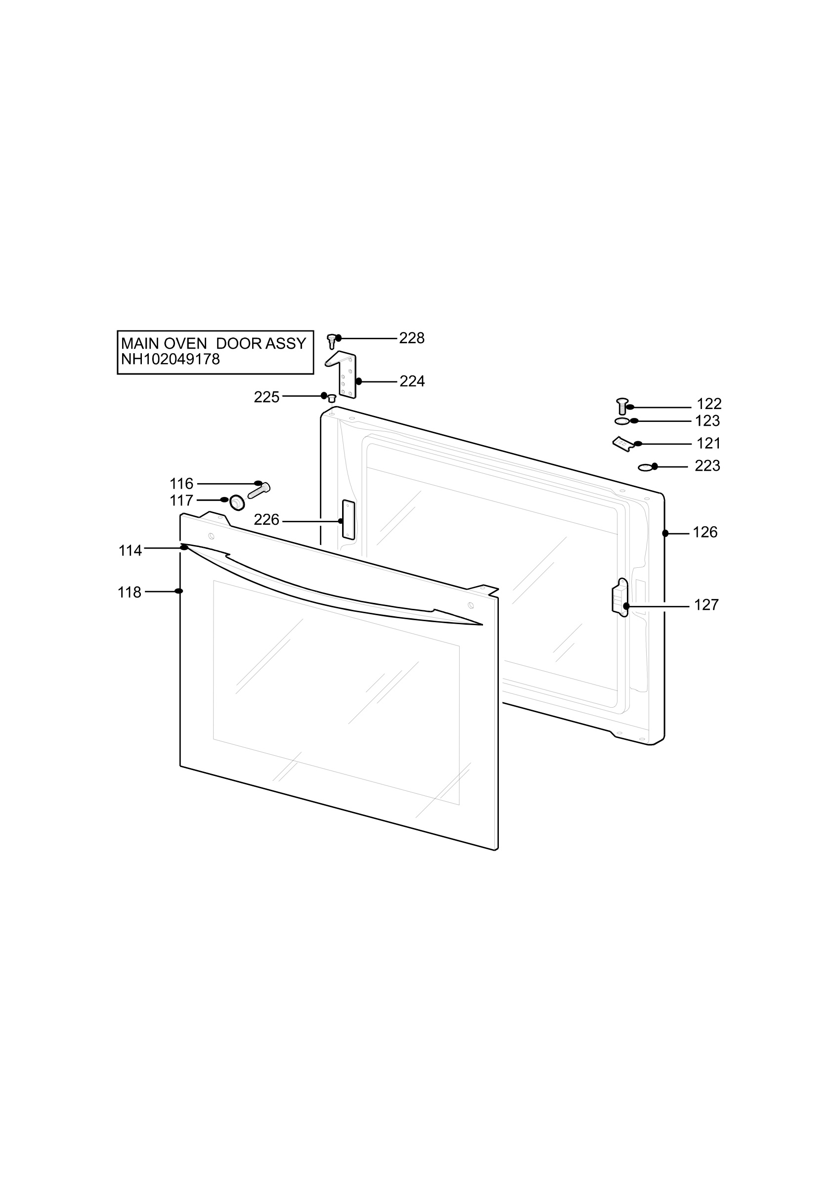 H10 Main Oven Door (large)