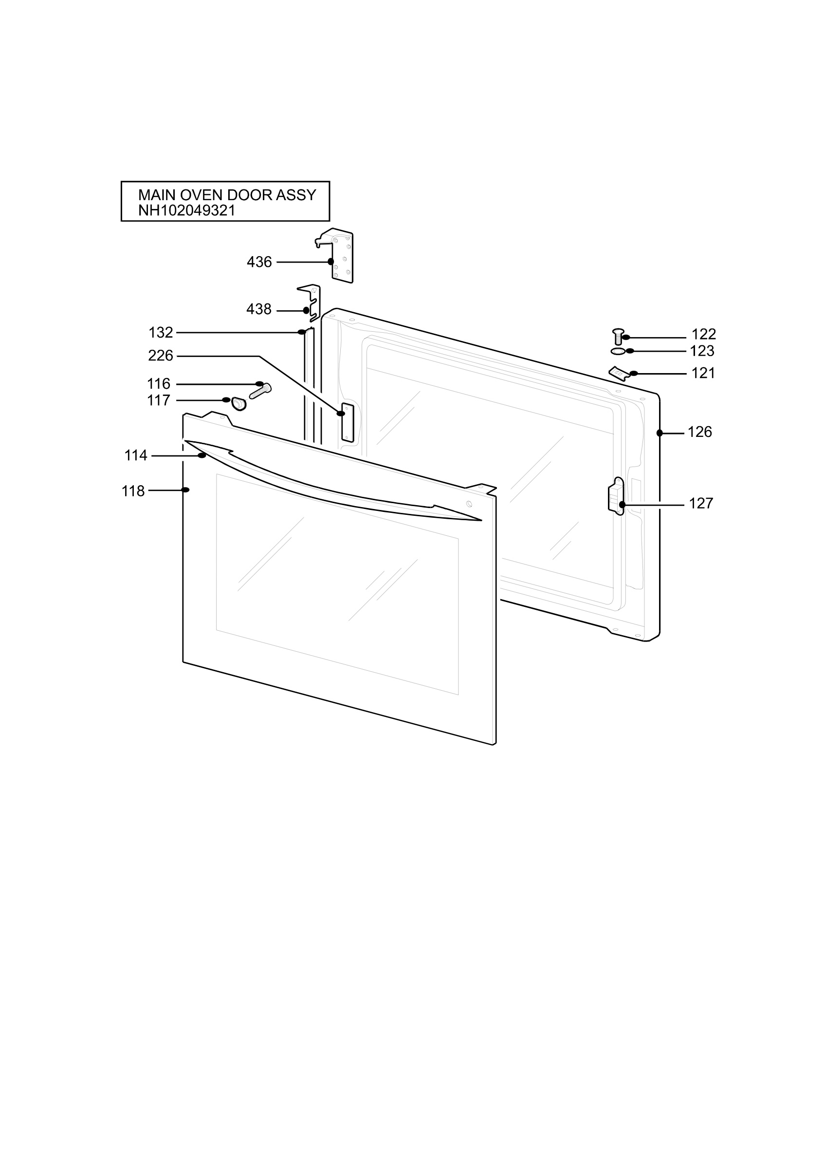 H10 Main Oven Door (large)