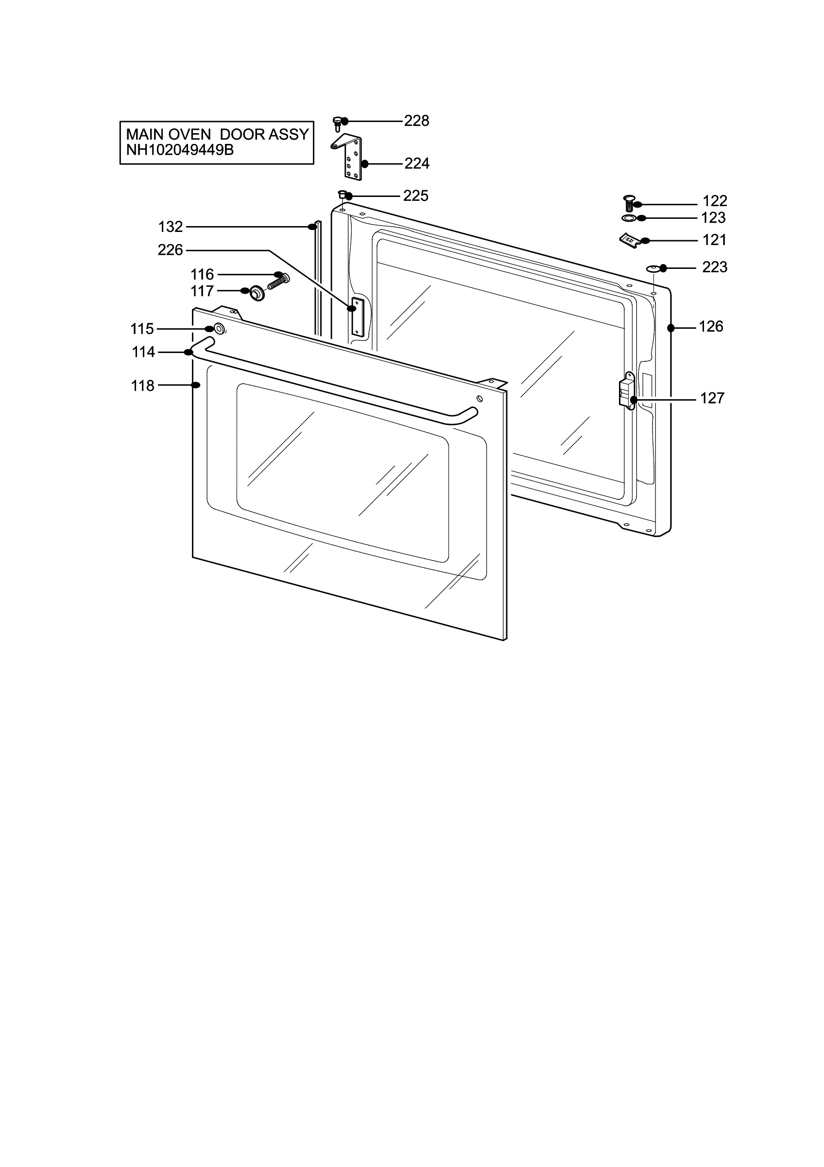 H10 Main Oven Door (large)