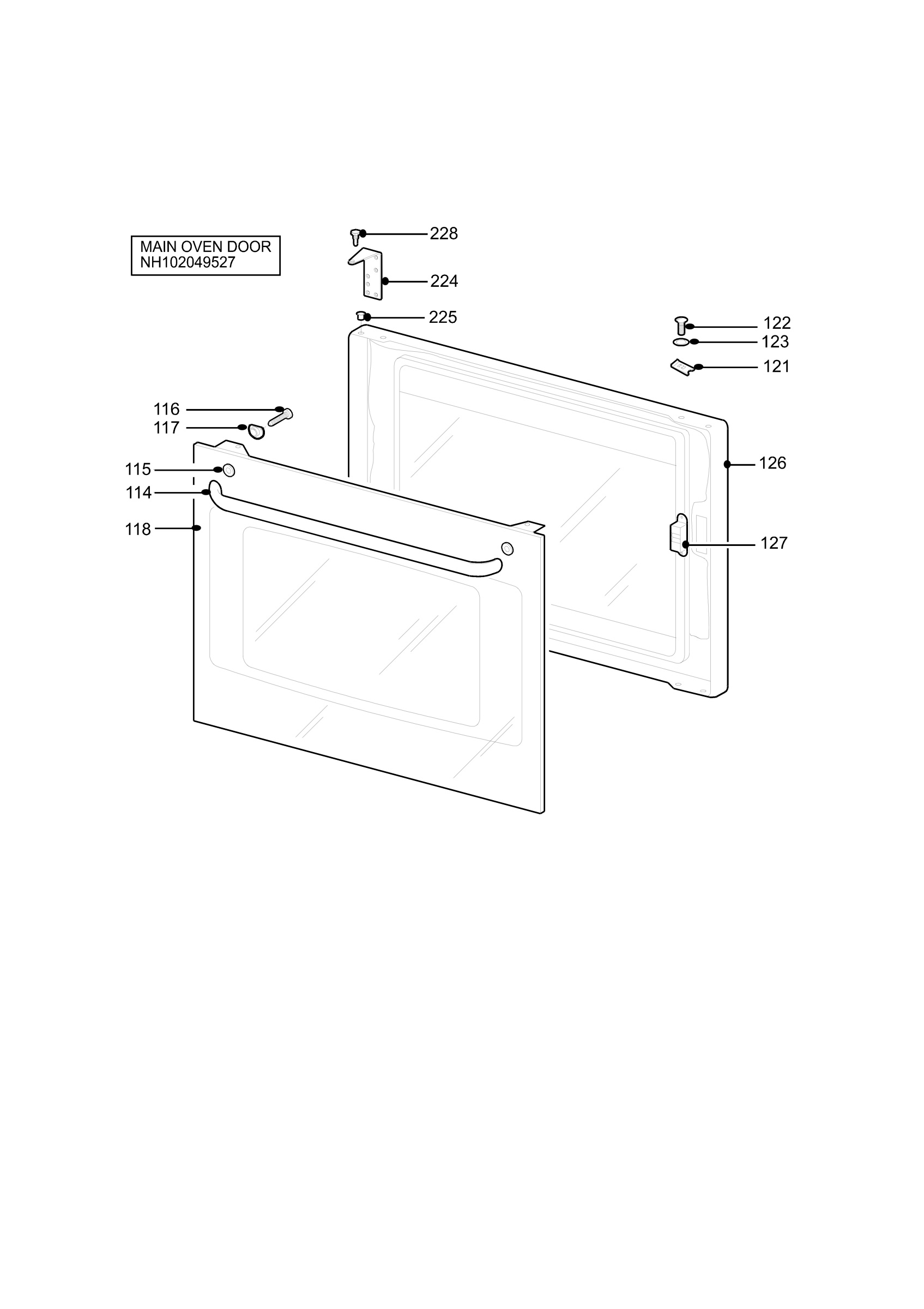 H10 Main Oven Door (large)