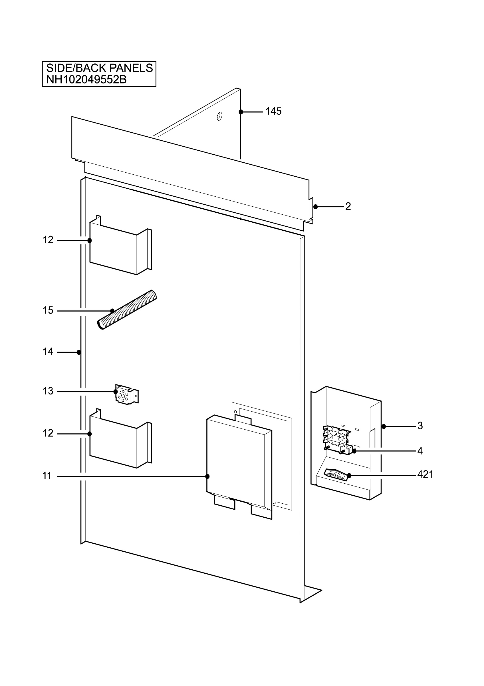 H10 Side/Back Panel