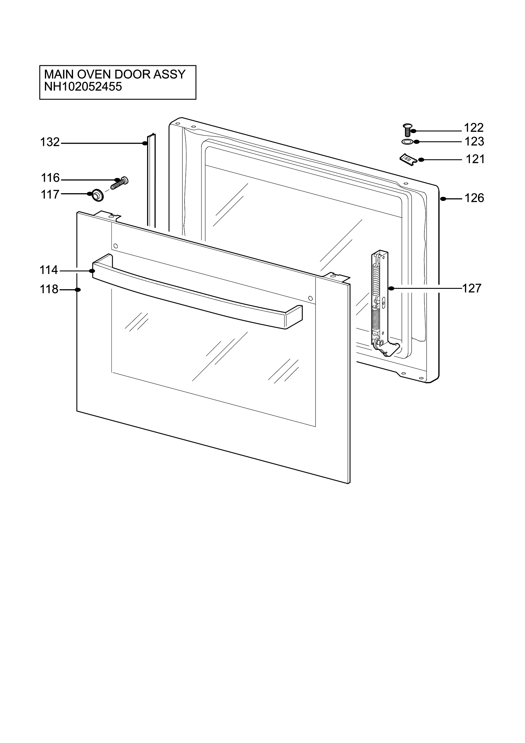 H10 Main Oven Door (large)