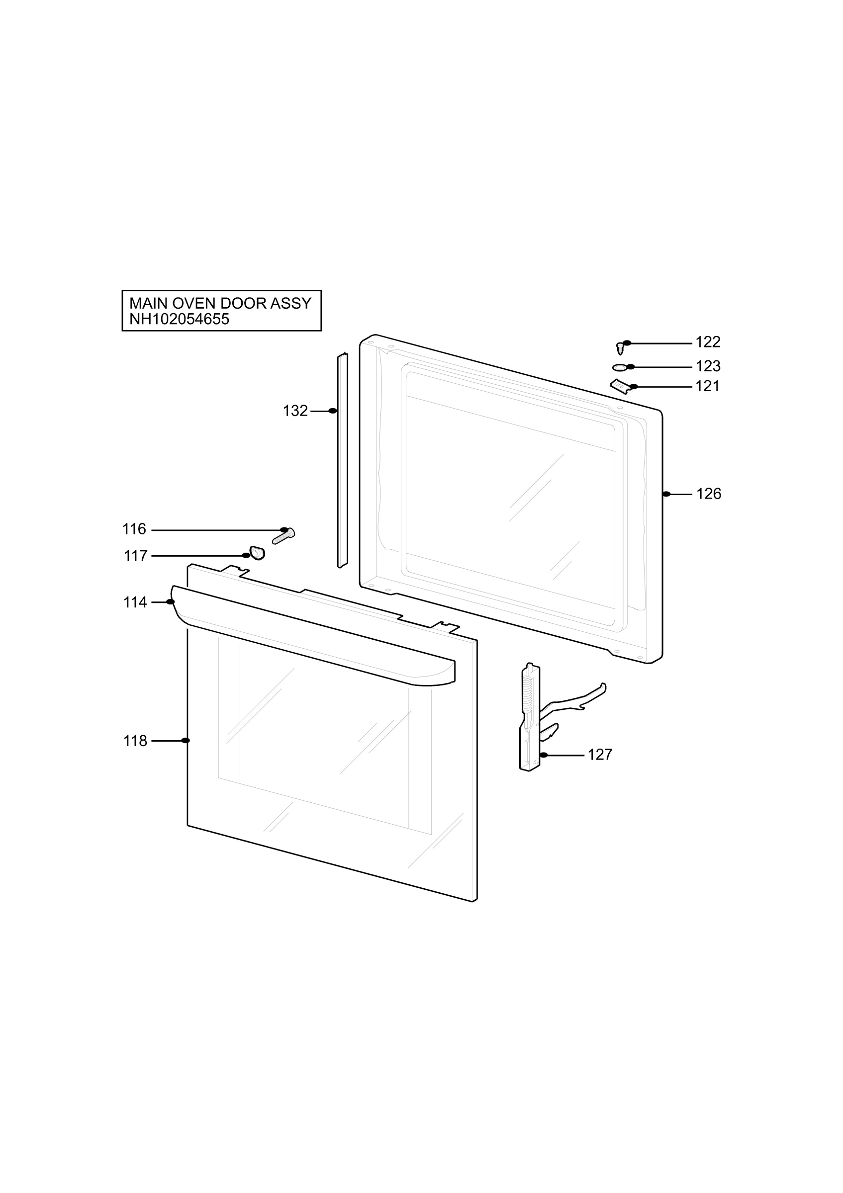 H10 Main Oven Door (large)