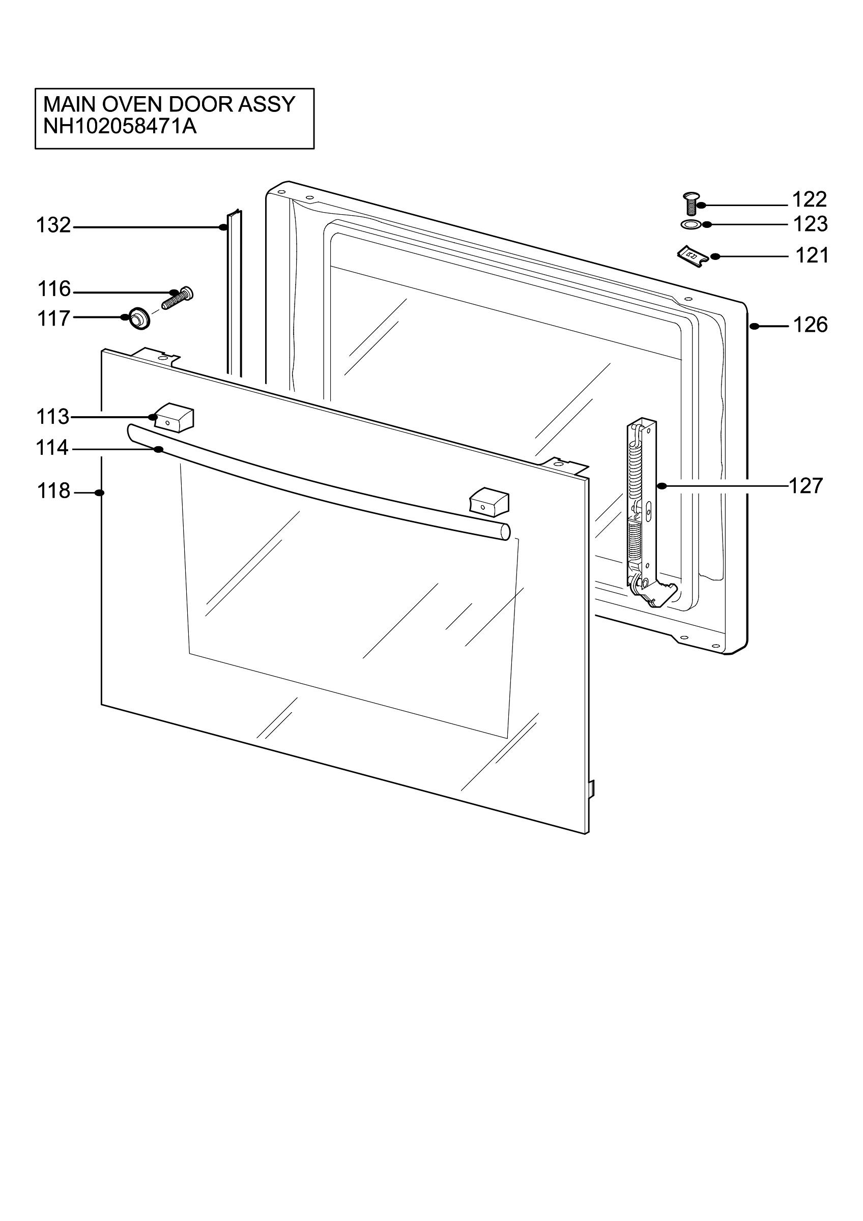 H10 Main Oven Door (large)