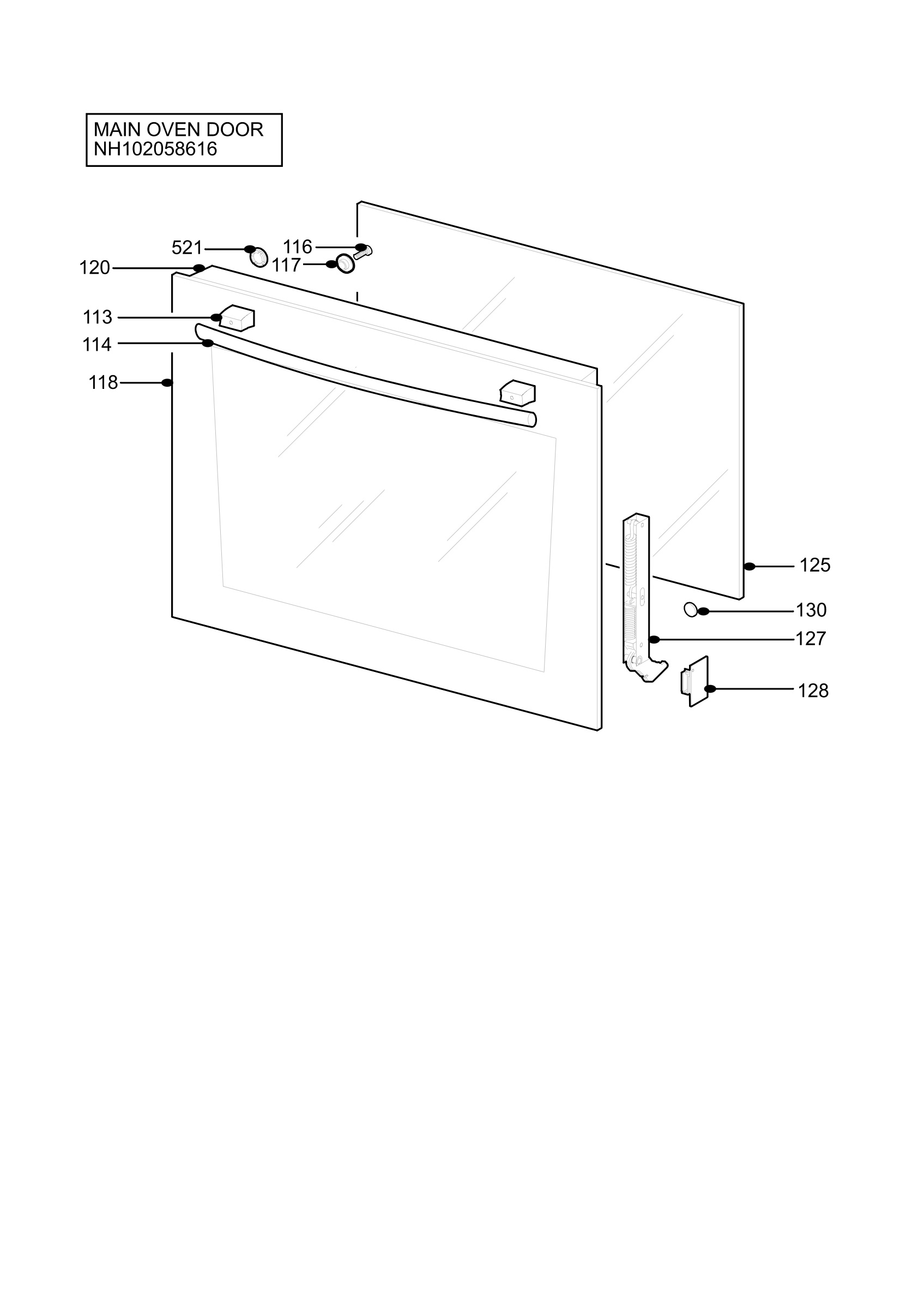 H10 Main Oven Door (large)