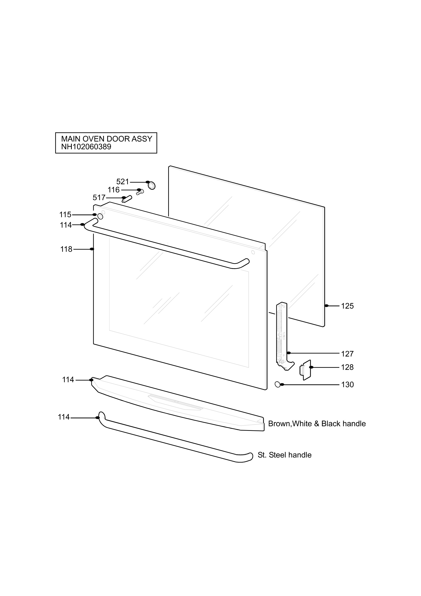 H10 Main Oven Door (large)