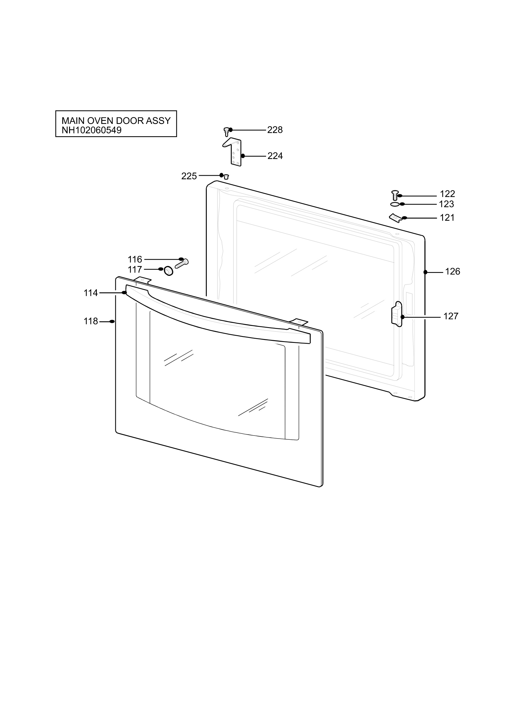 H10 Main Oven Door (large)
