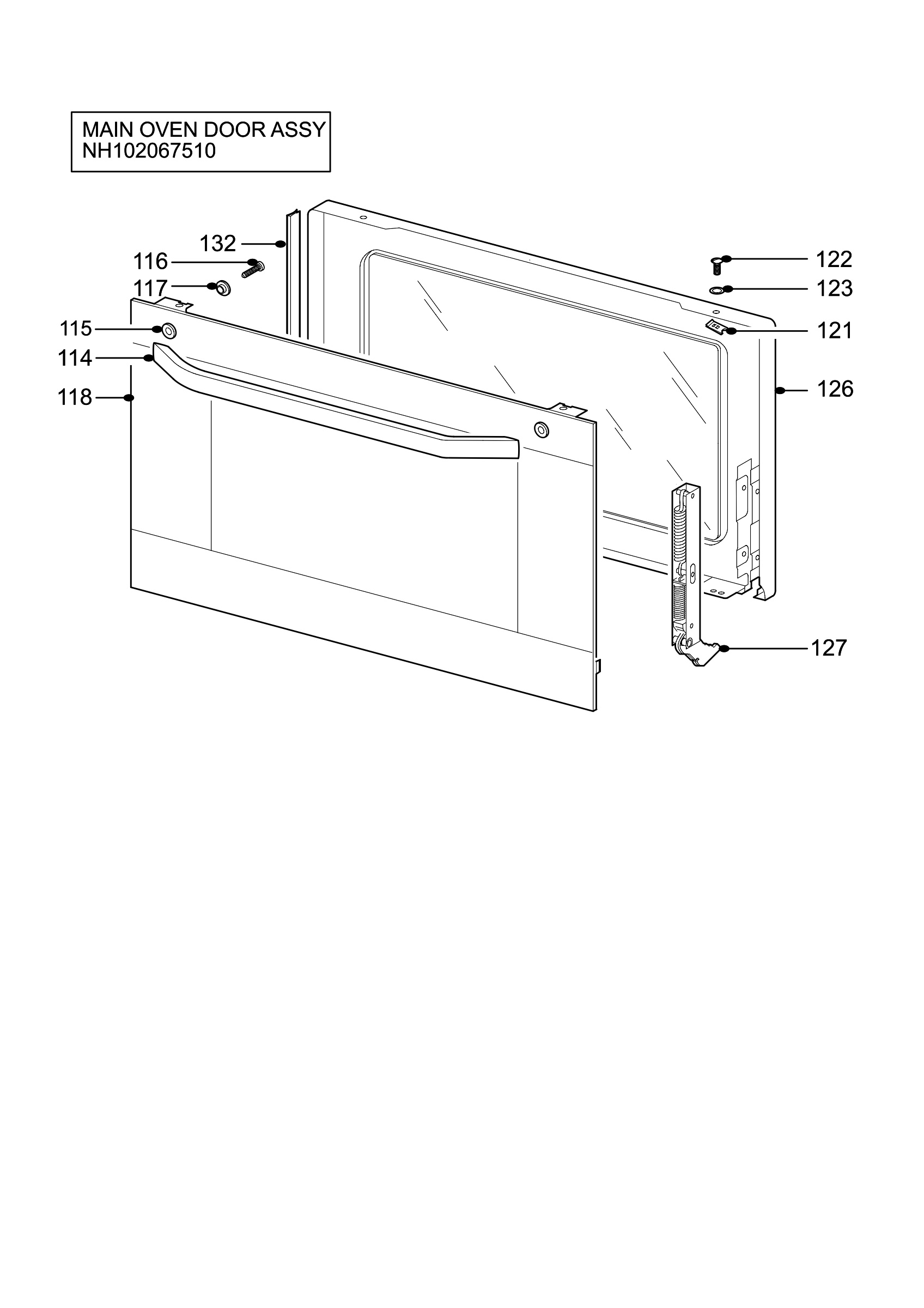 H10 Main Oven Door (large)