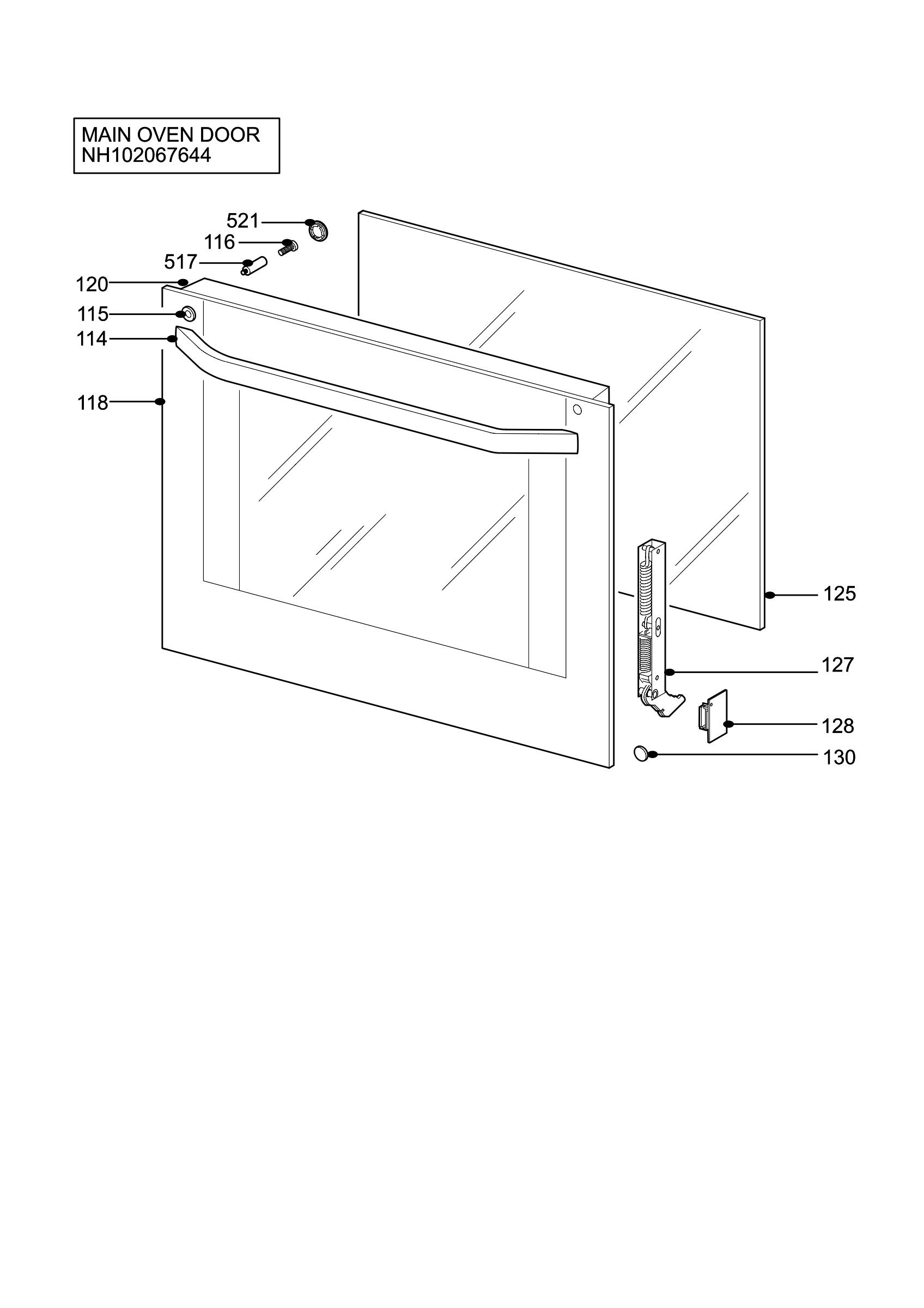 H10 Main Oven Door (large)