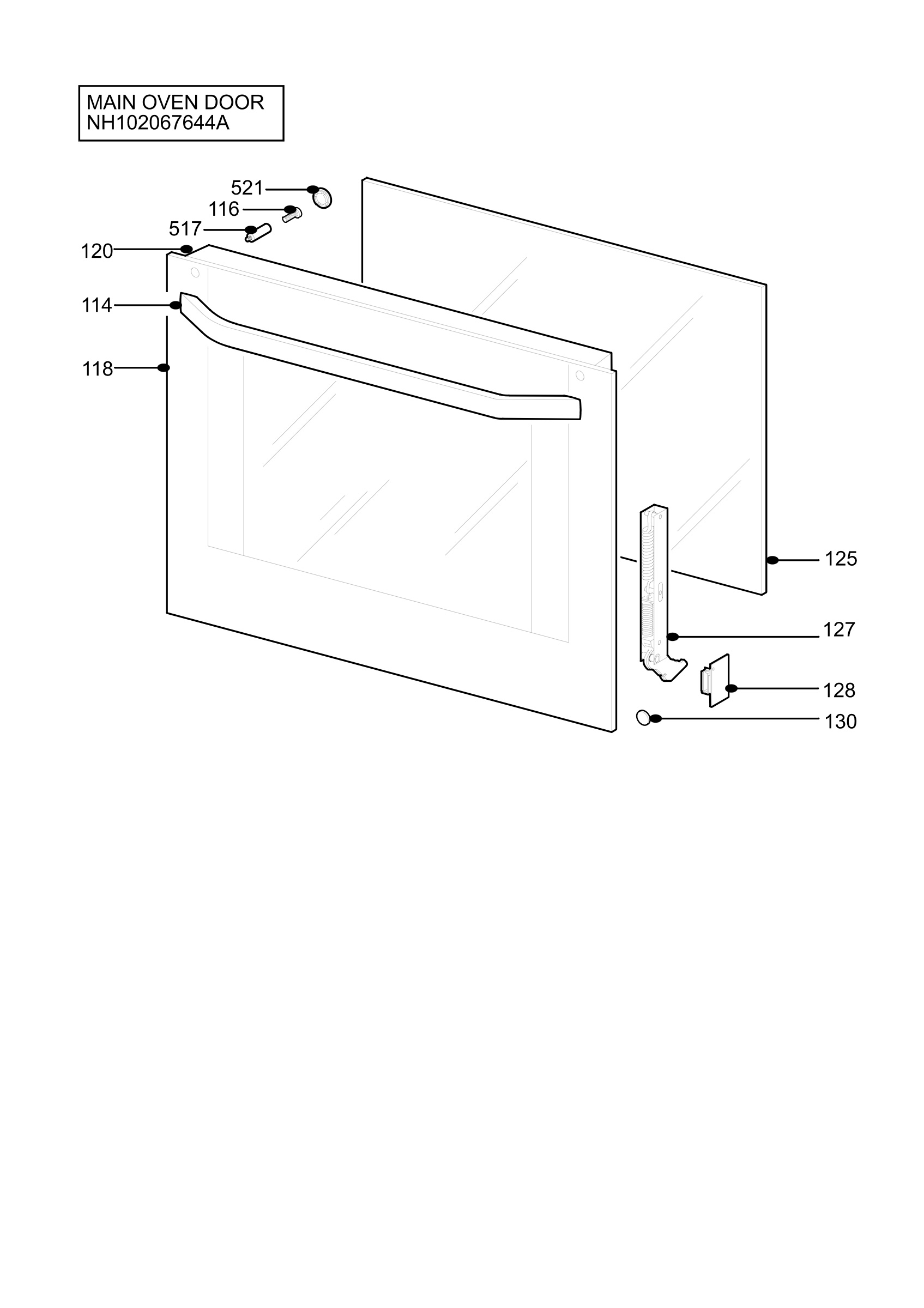 H10 Main Oven Door (large)