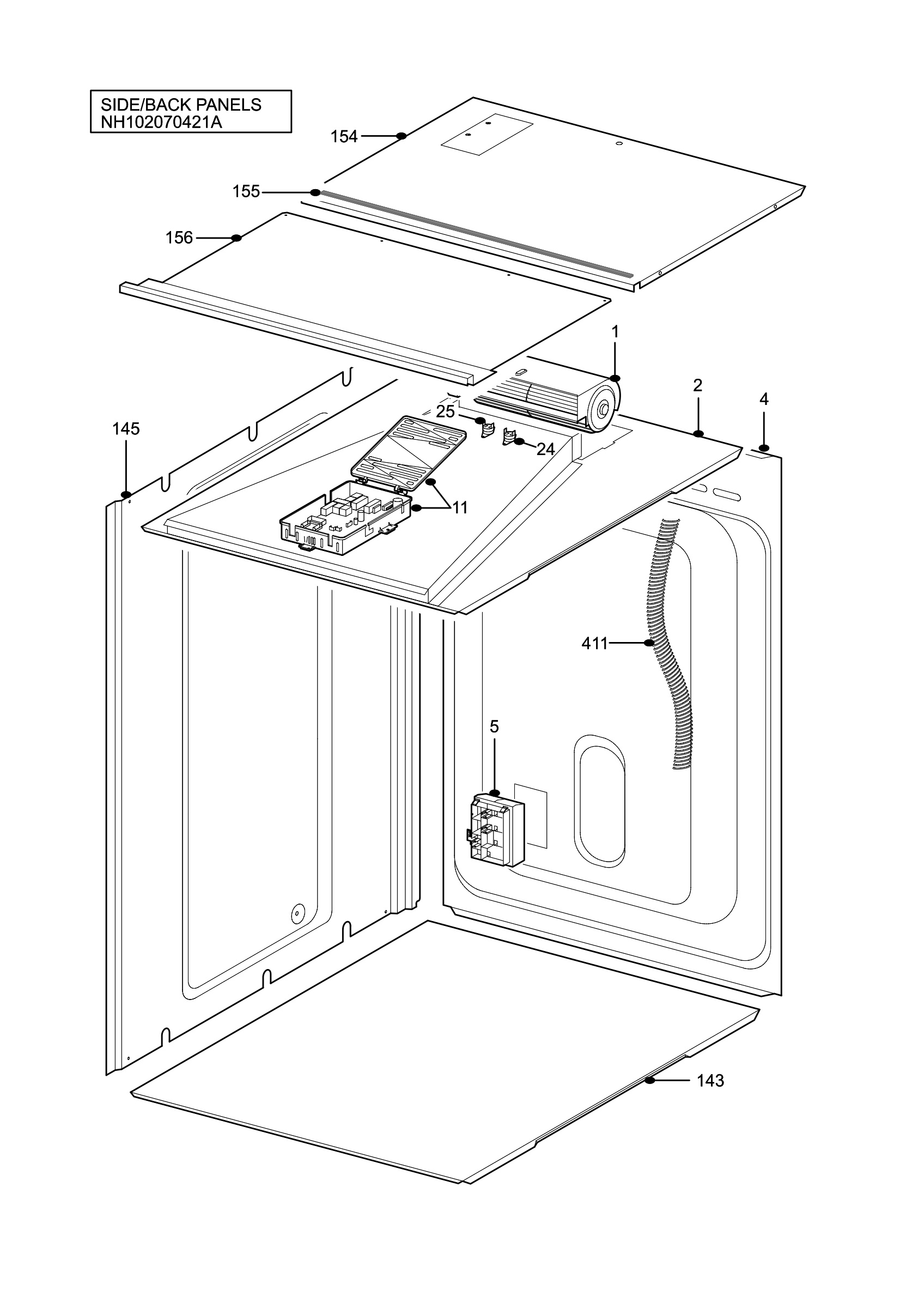 H10 Side/Back Panel