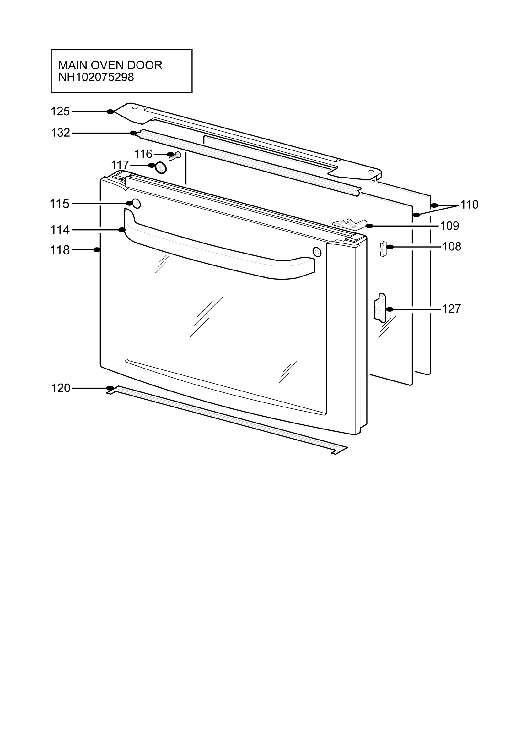 H10 Main Oven Door (large)