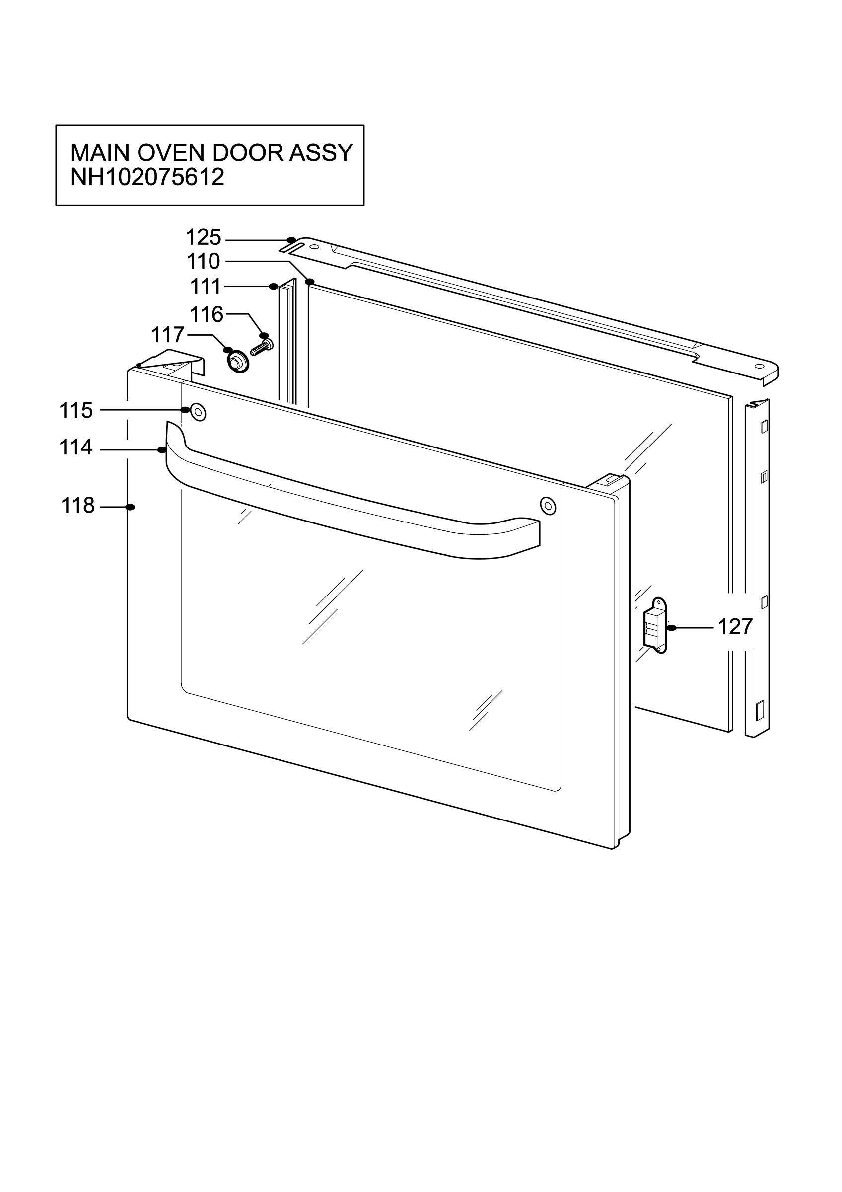 H10 Main Oven Door (large)