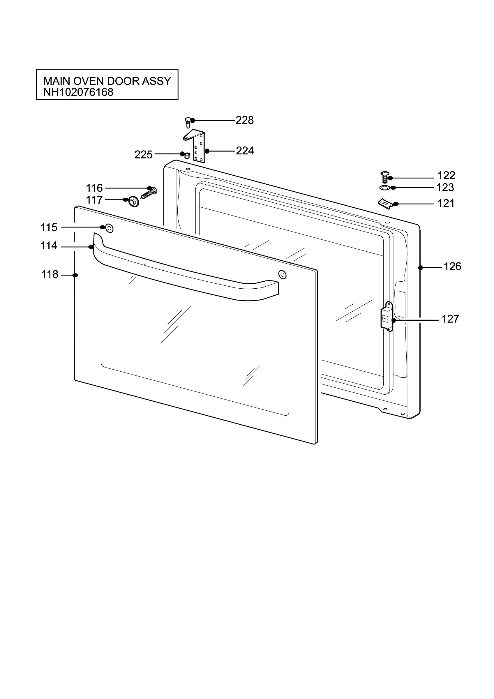 H10 Main Oven Door (large)