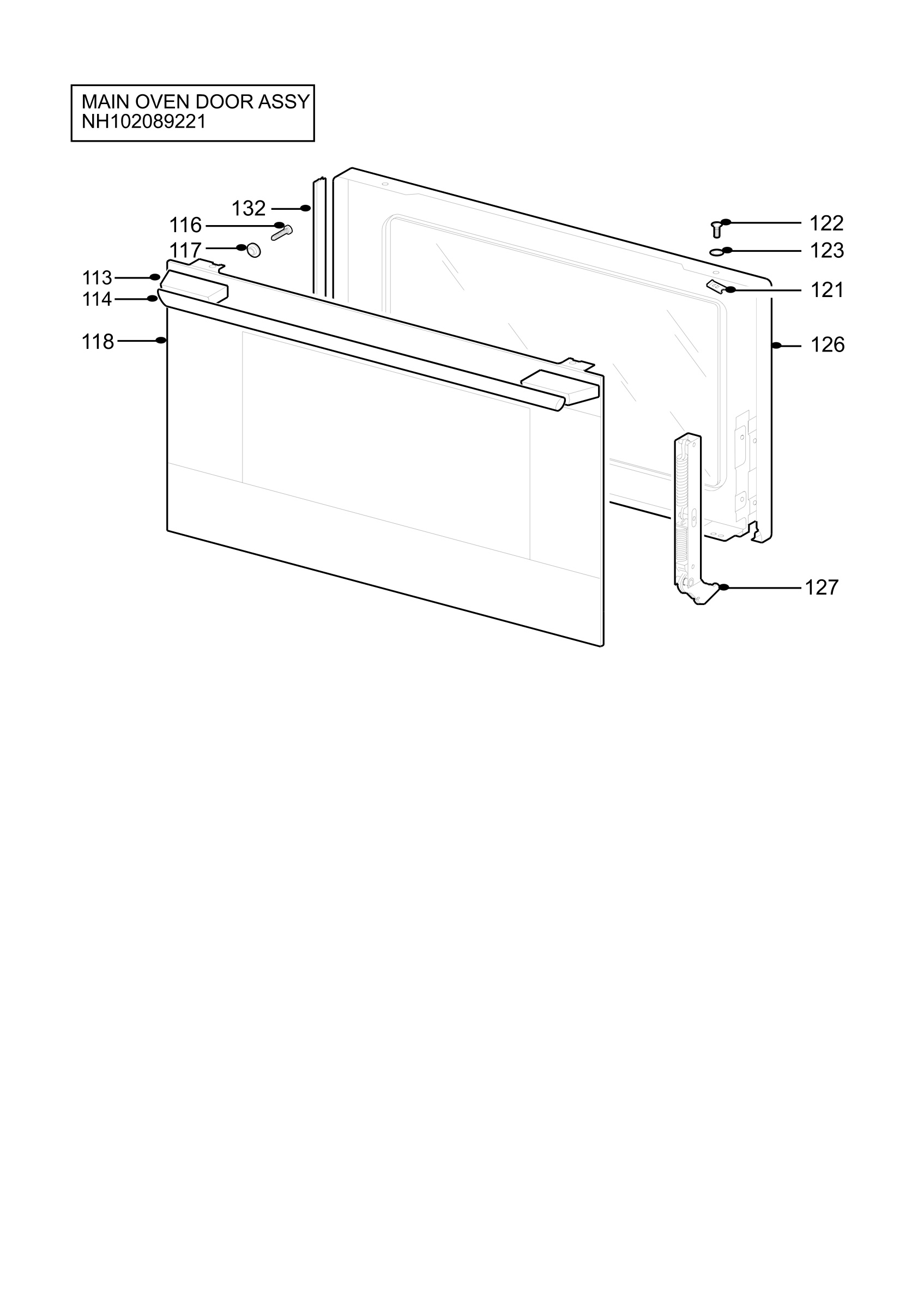 H10 Main Oven Door (large)