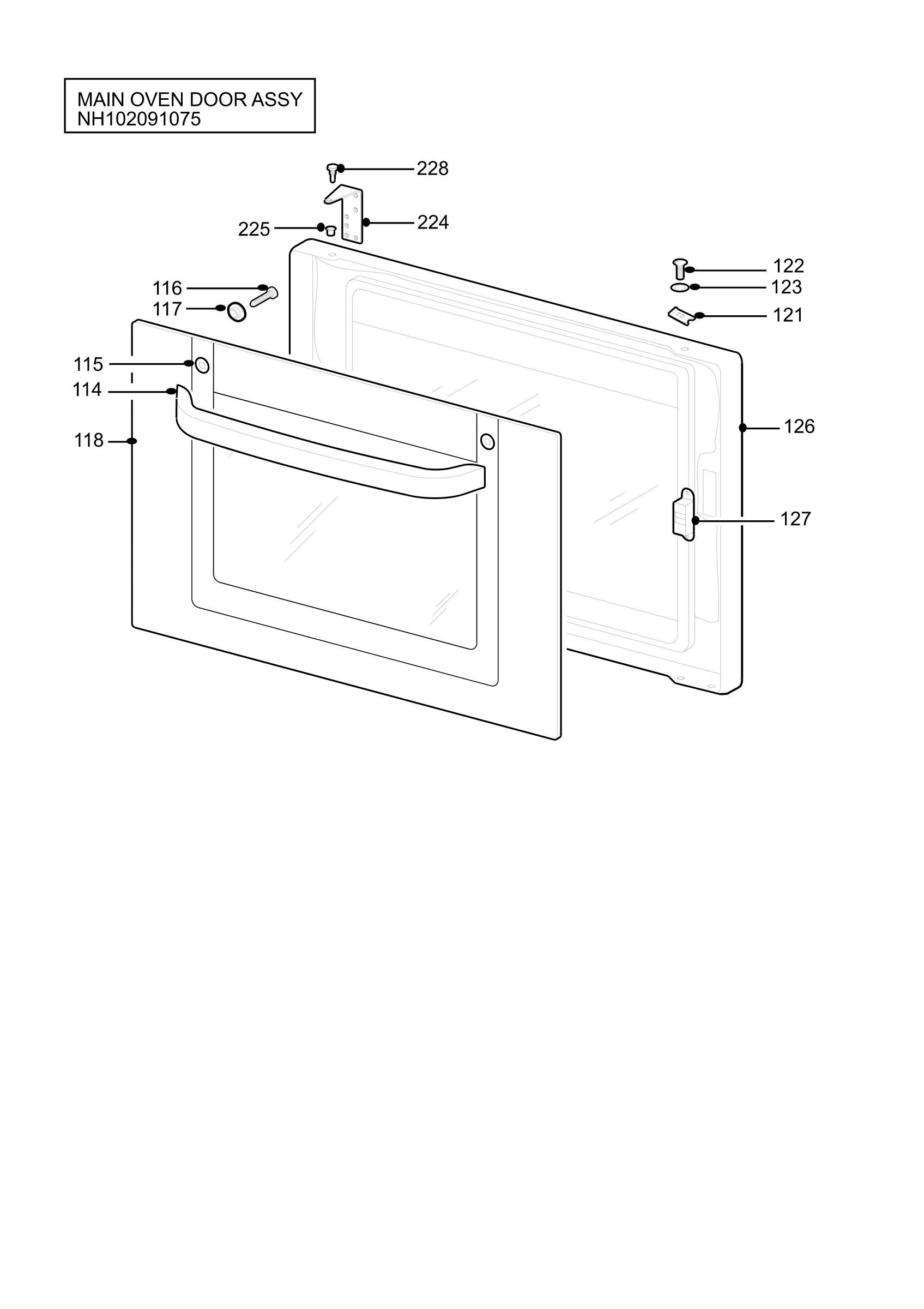 H10 Main Oven Door (large)