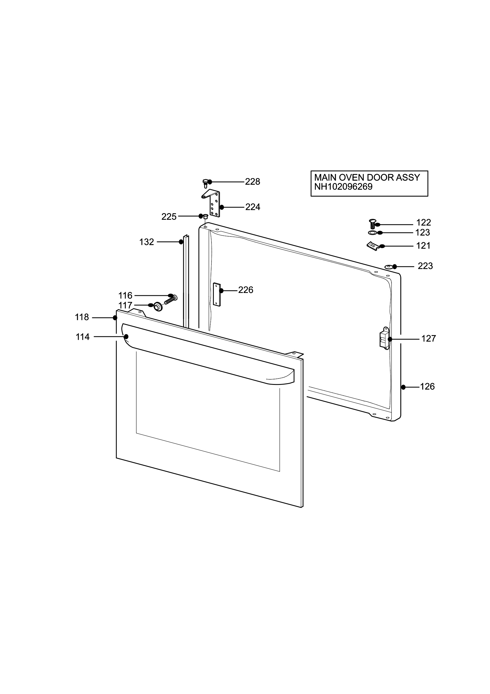 H10 Main Oven Door (large)