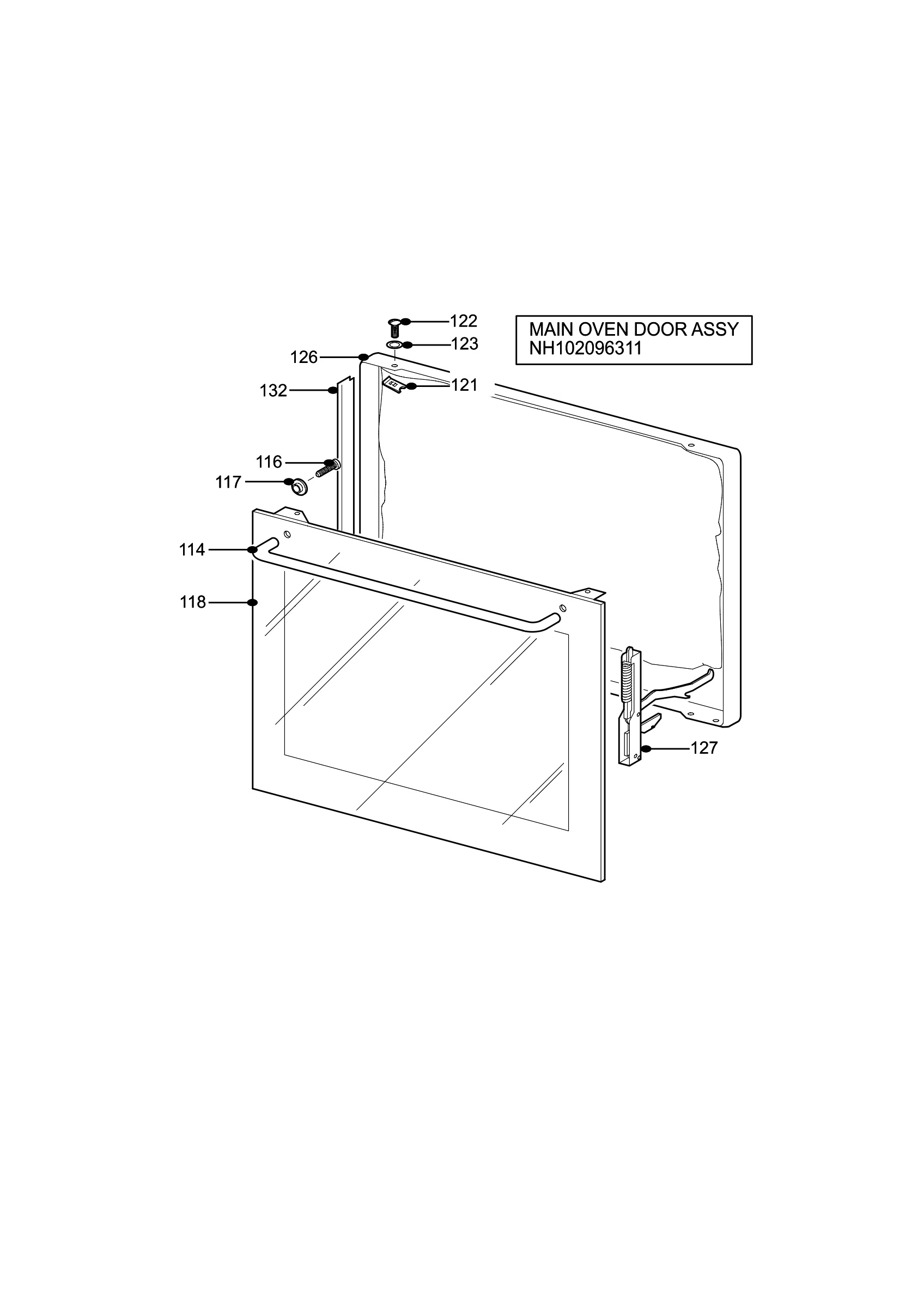 H10 Main Oven Door (large)