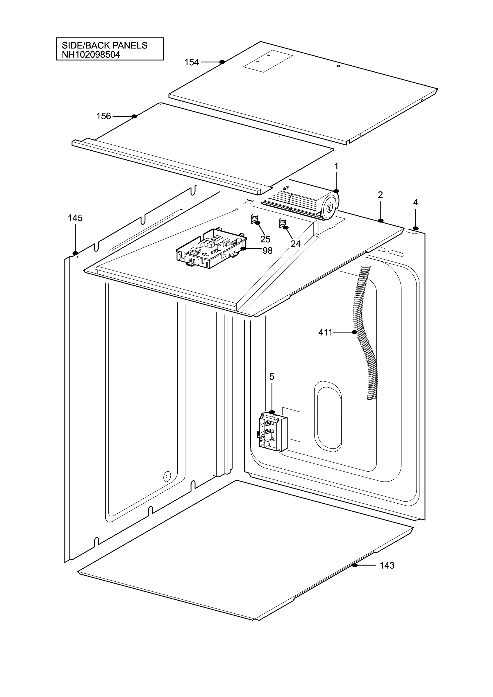 H10 Side/Back Panel