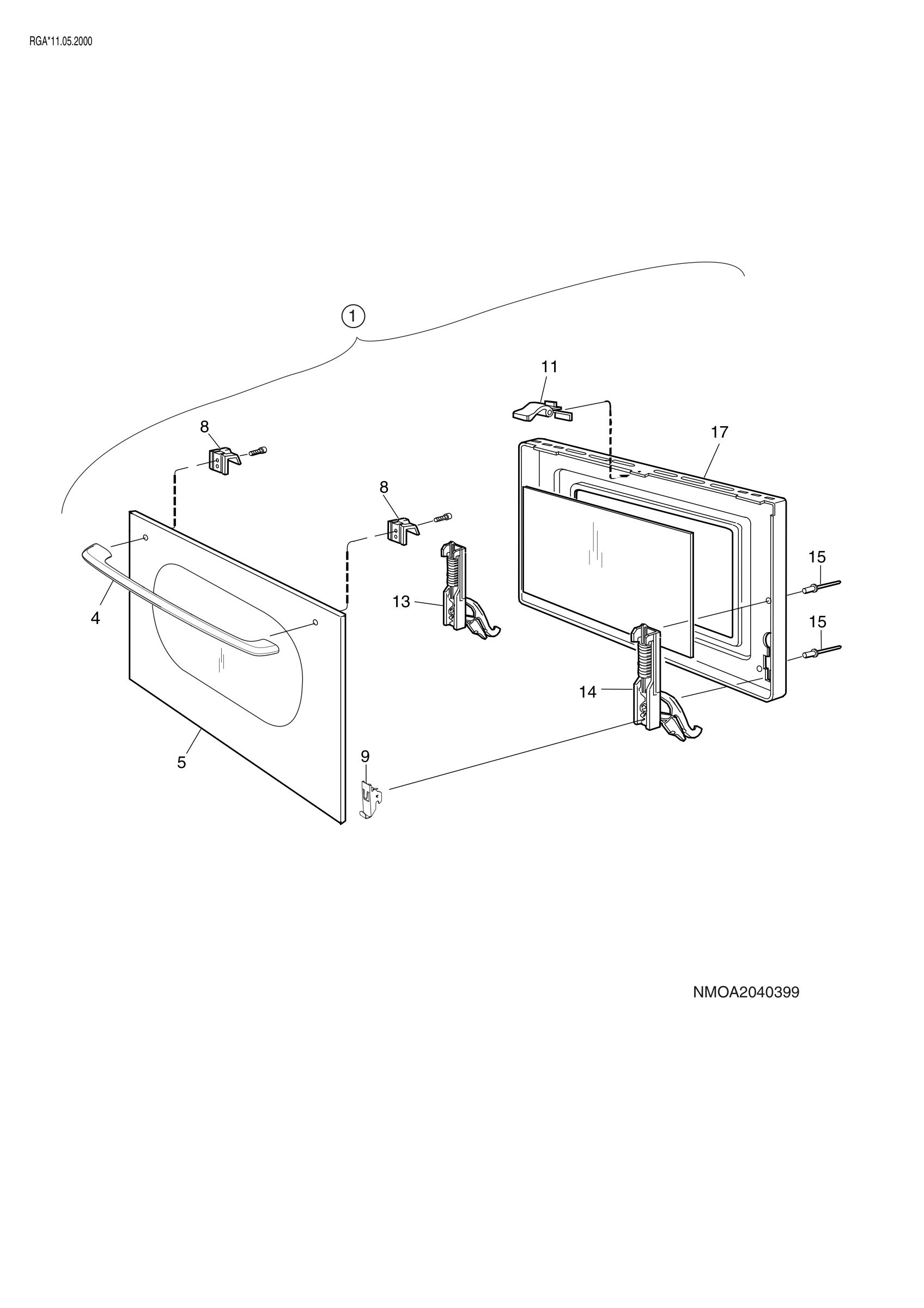 H10 Main Oven Door (large)