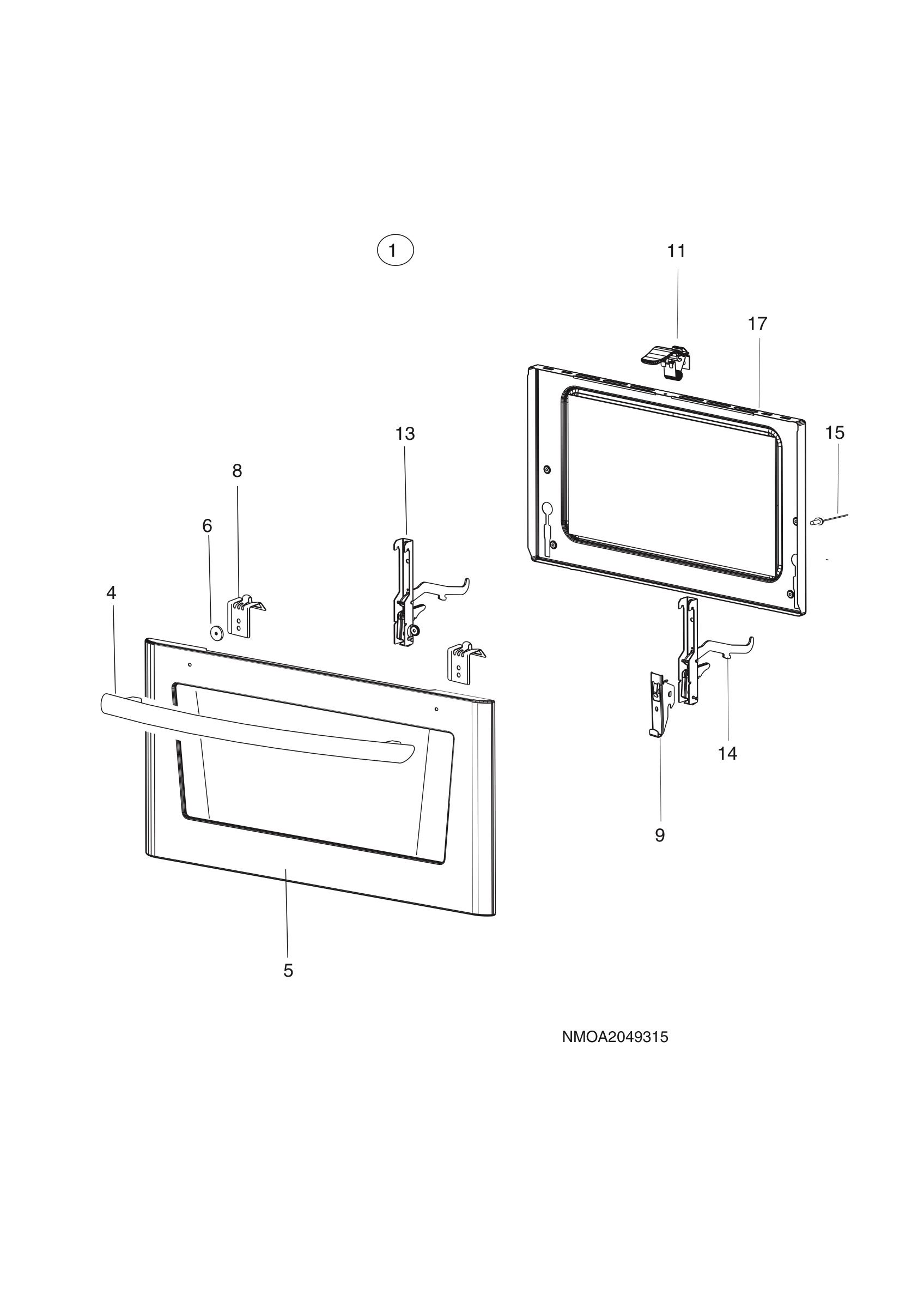 H10 Main Oven Door (large)