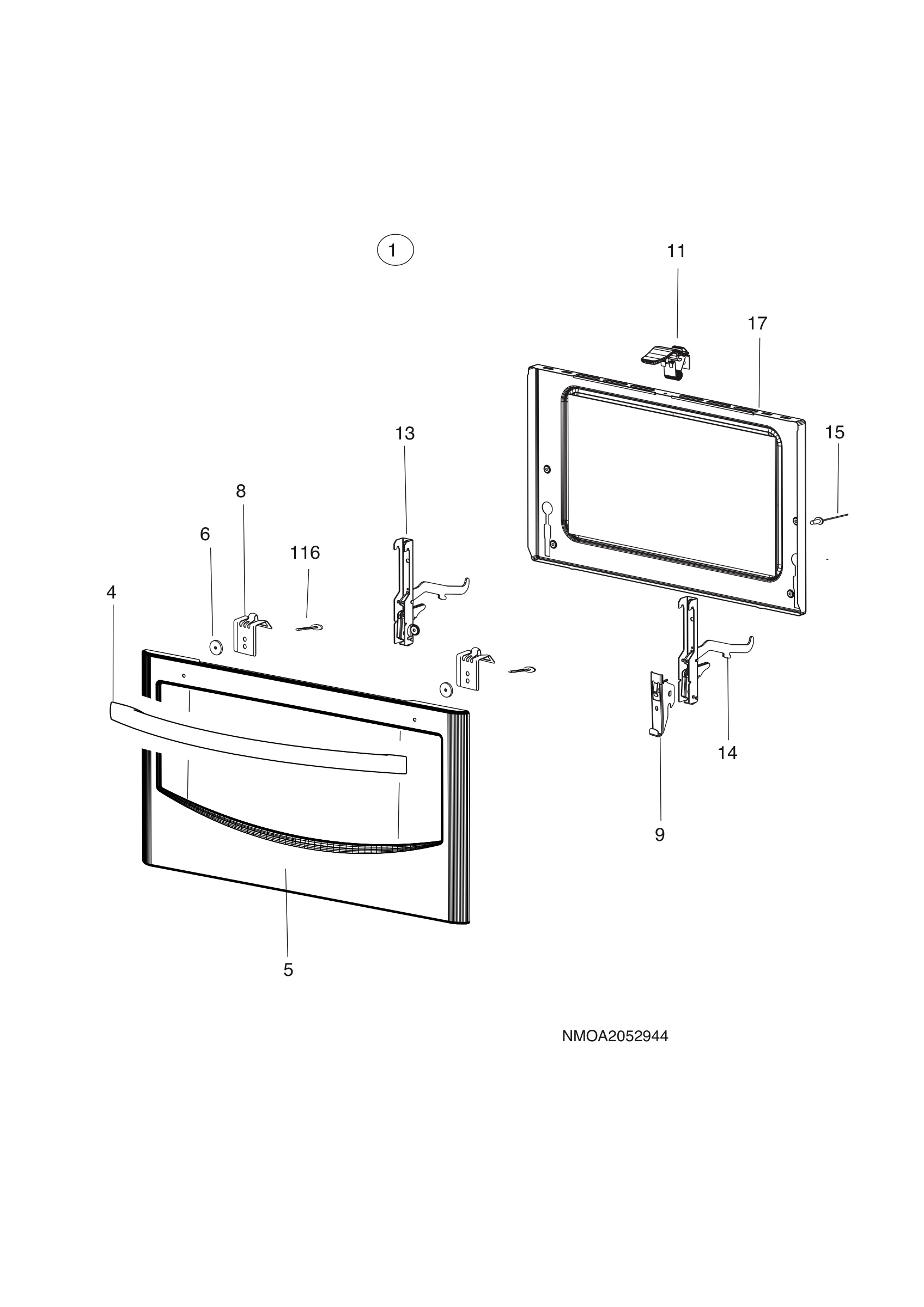 H10 Main Oven Door (large)