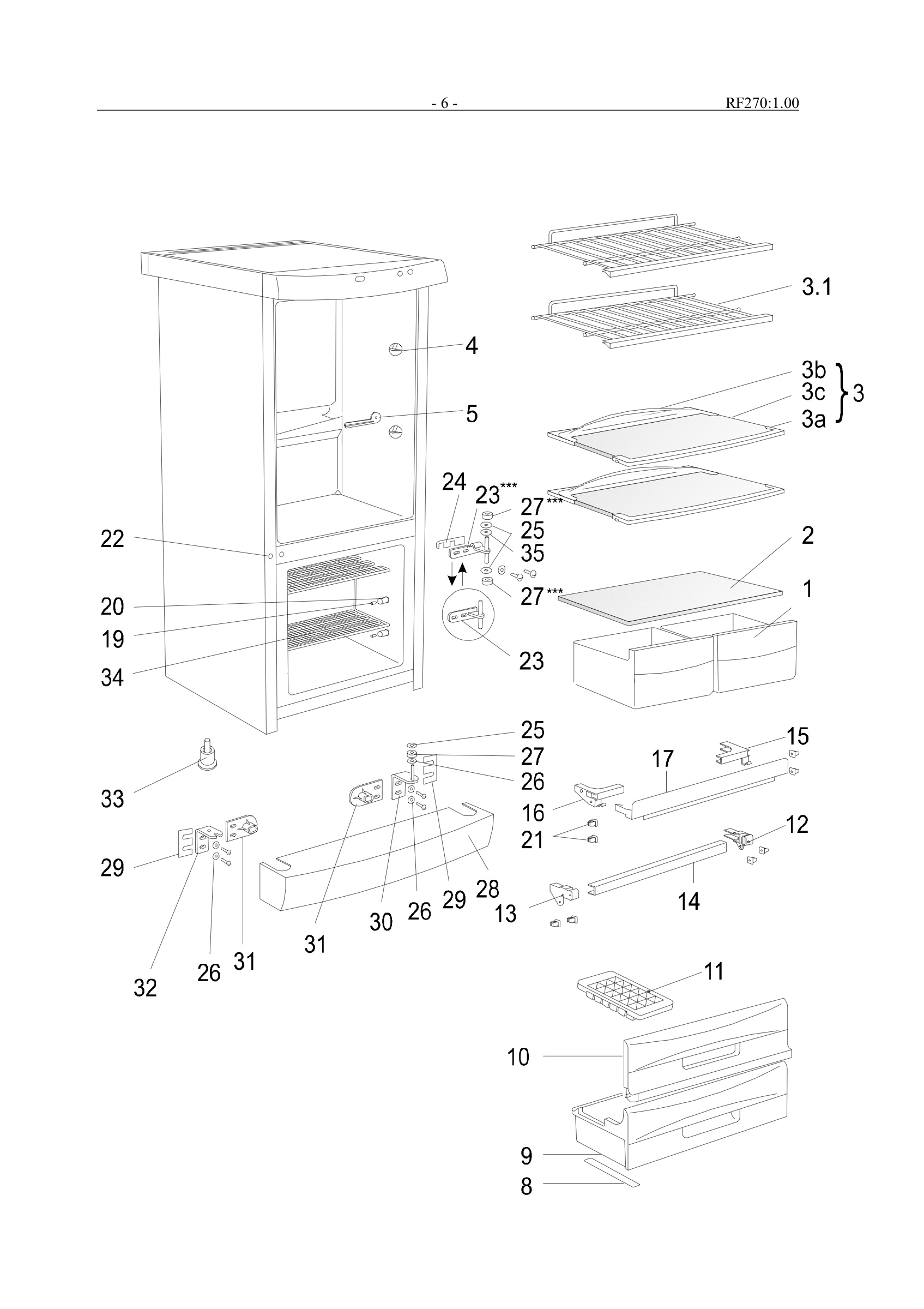 Internal parts