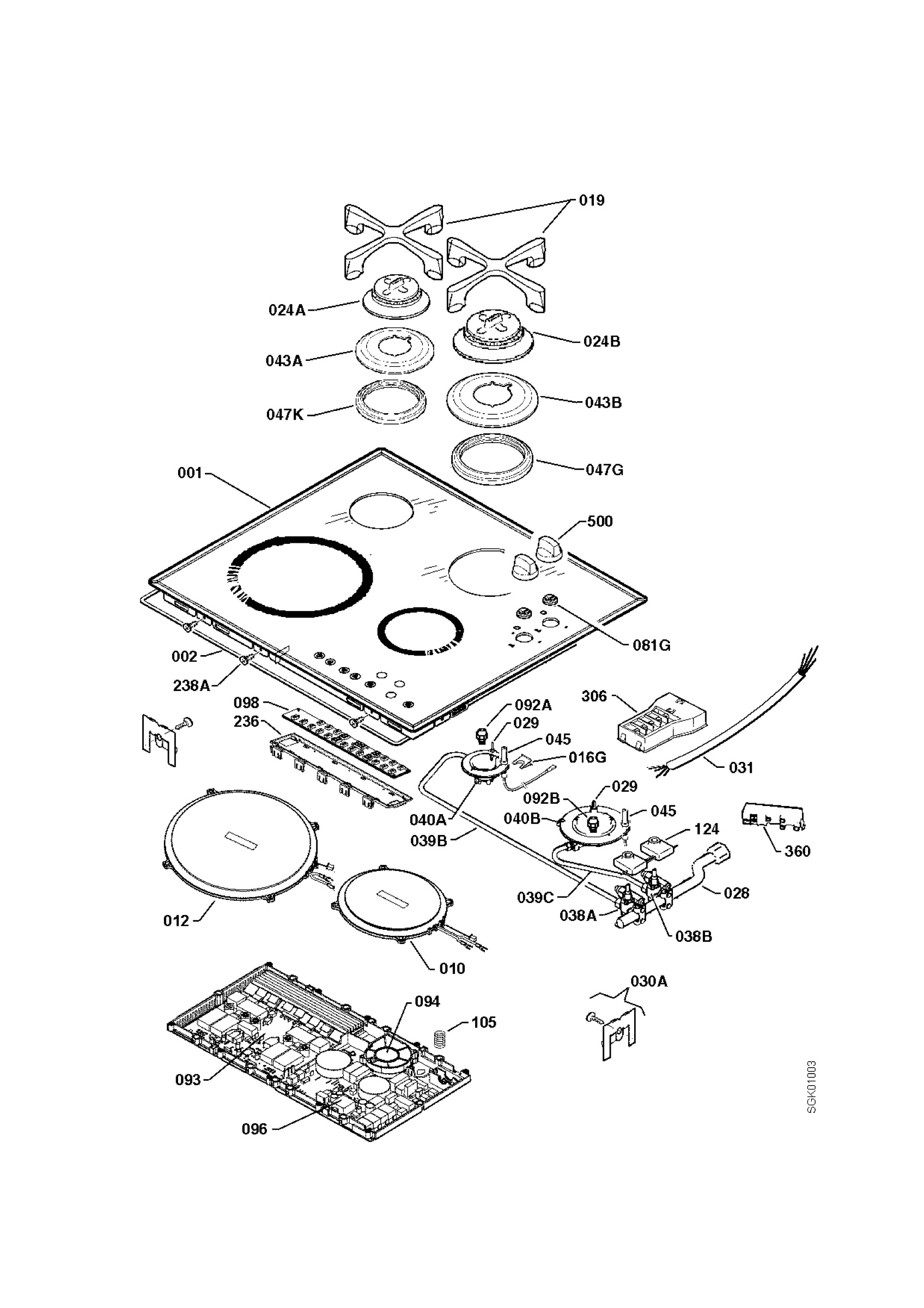 Hob/grill