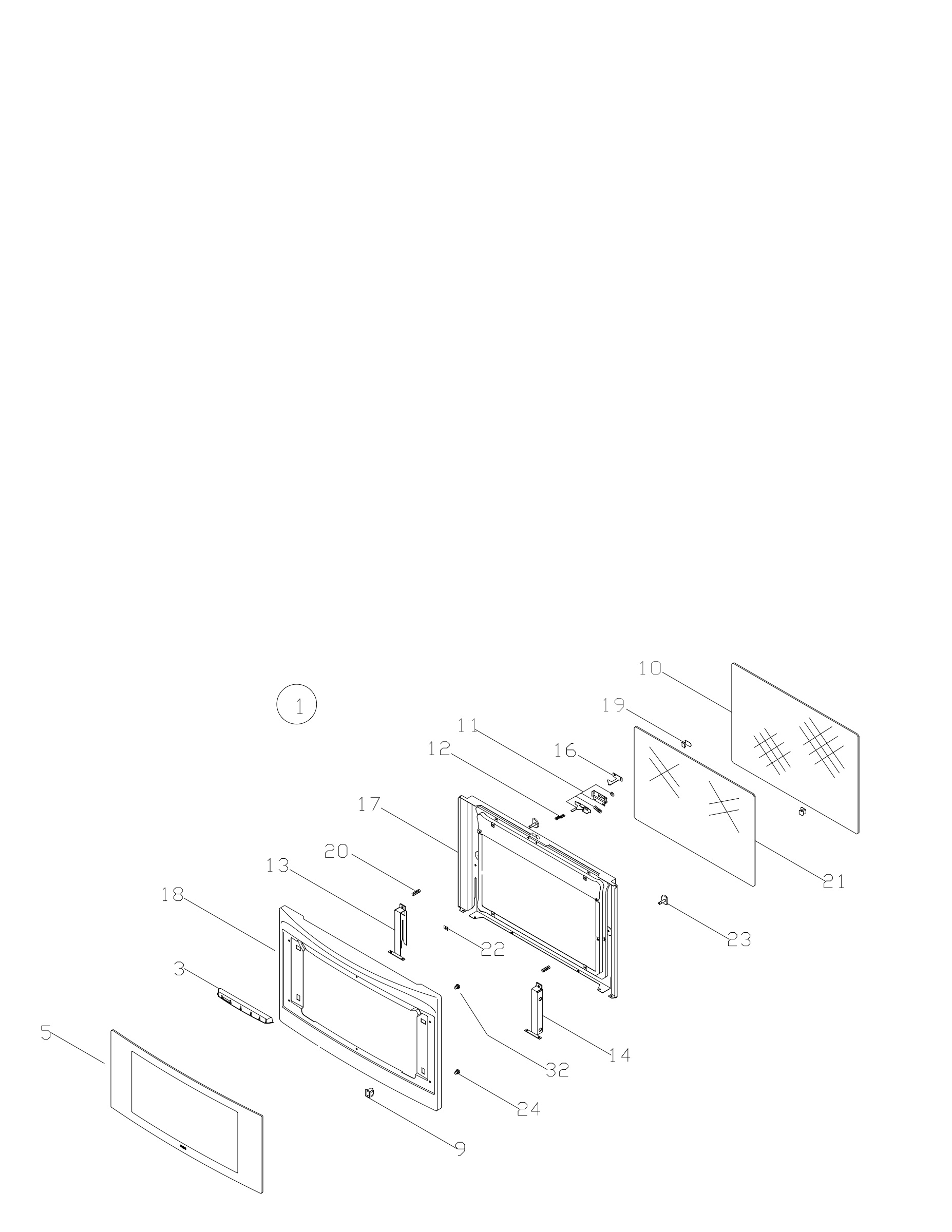 H10 Main Oven Door (large)