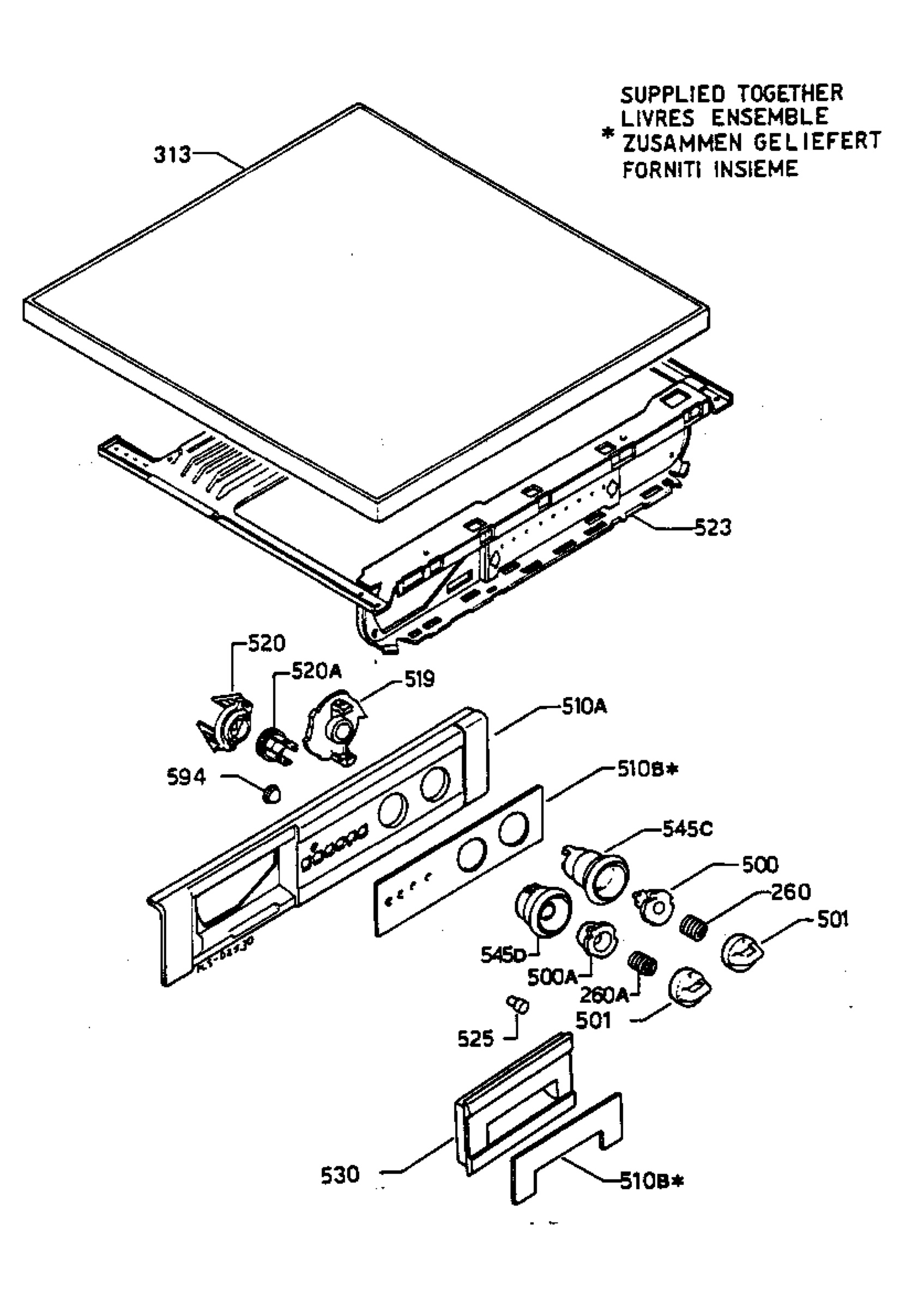 Control panel and lid
