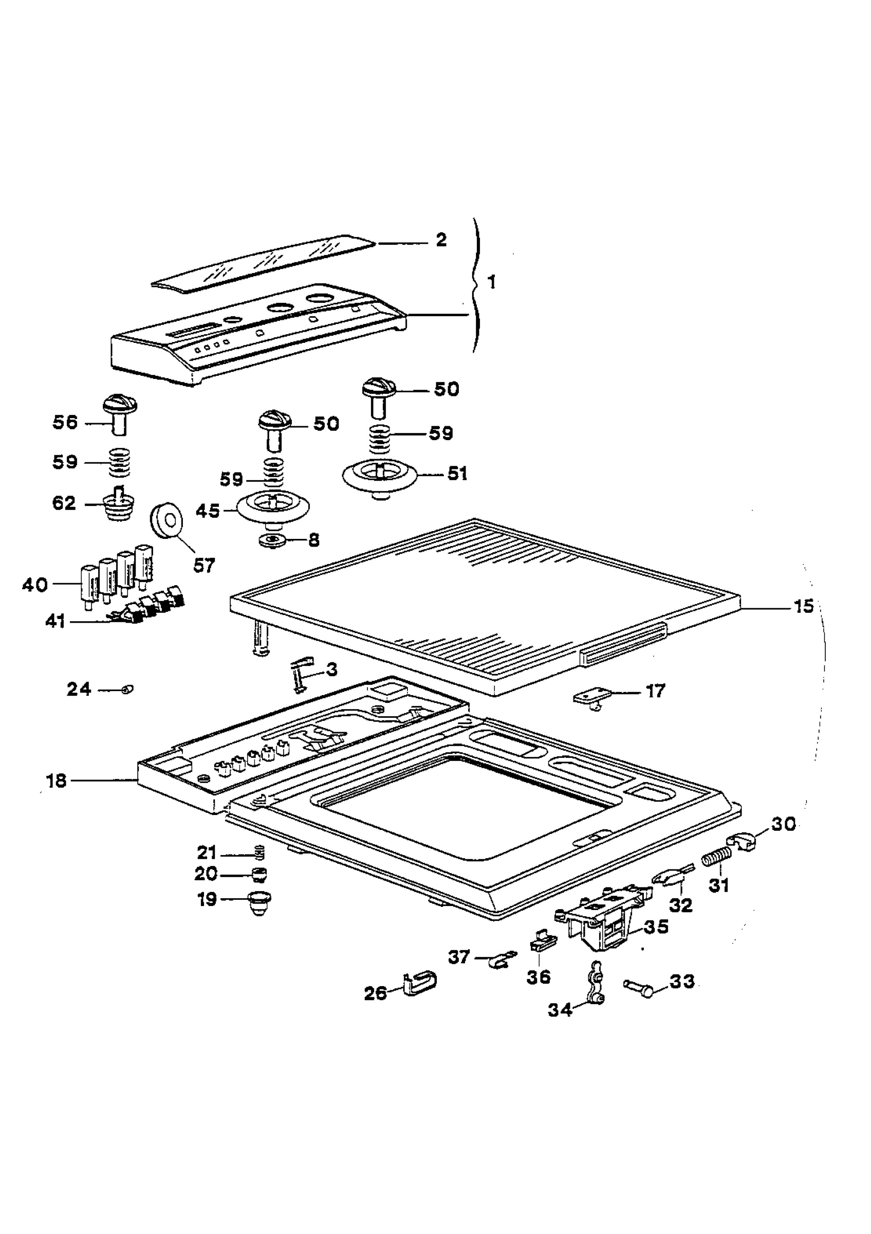 Control panel and lid