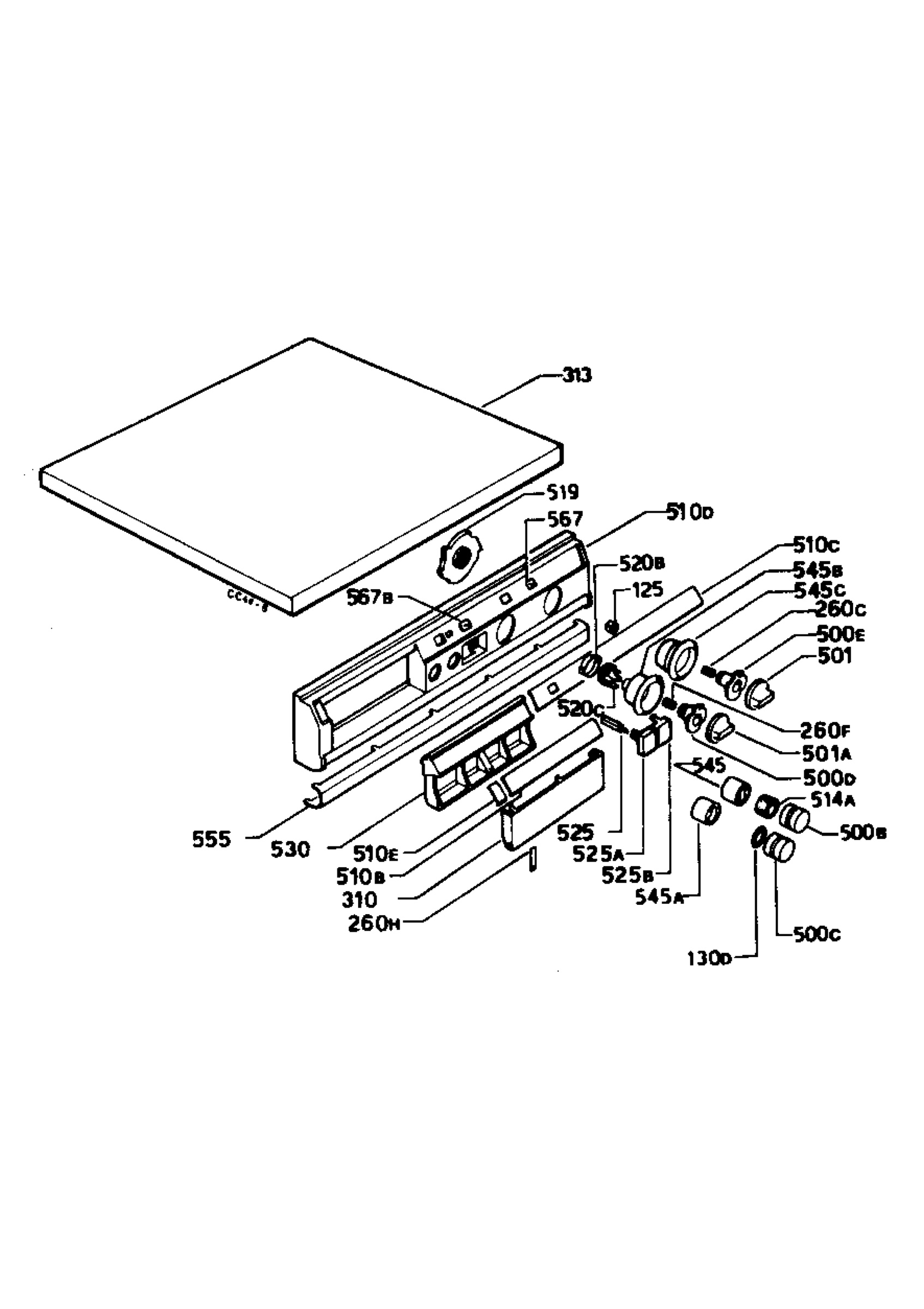 Control panel and lid