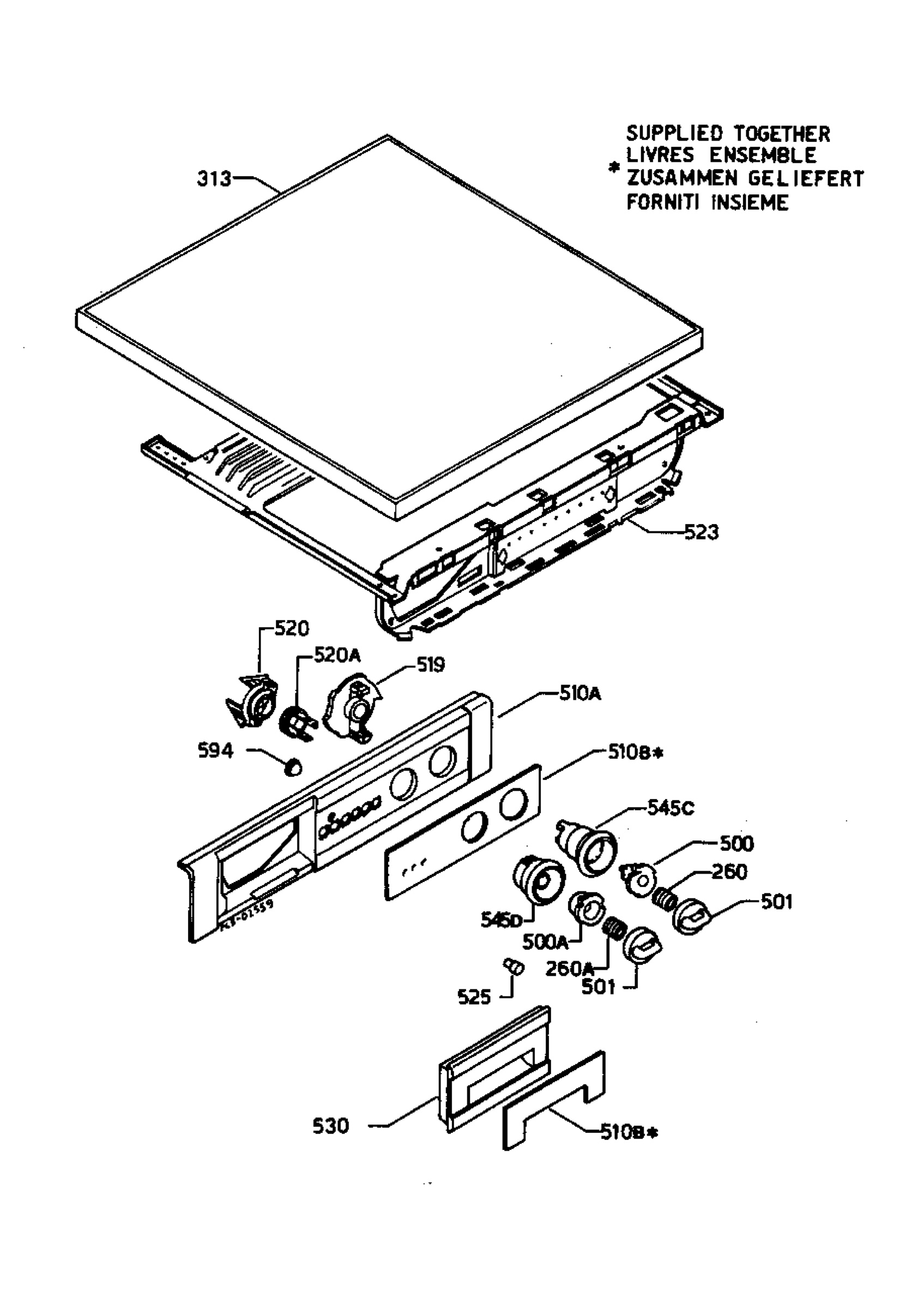 Control panel and lid