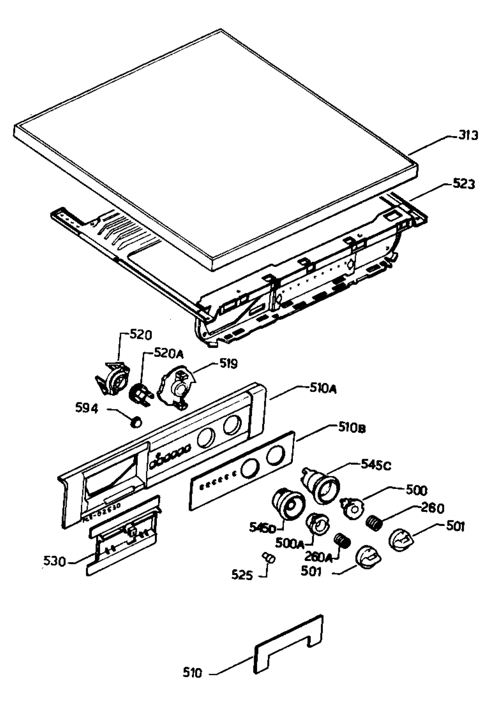 Control panel and lid