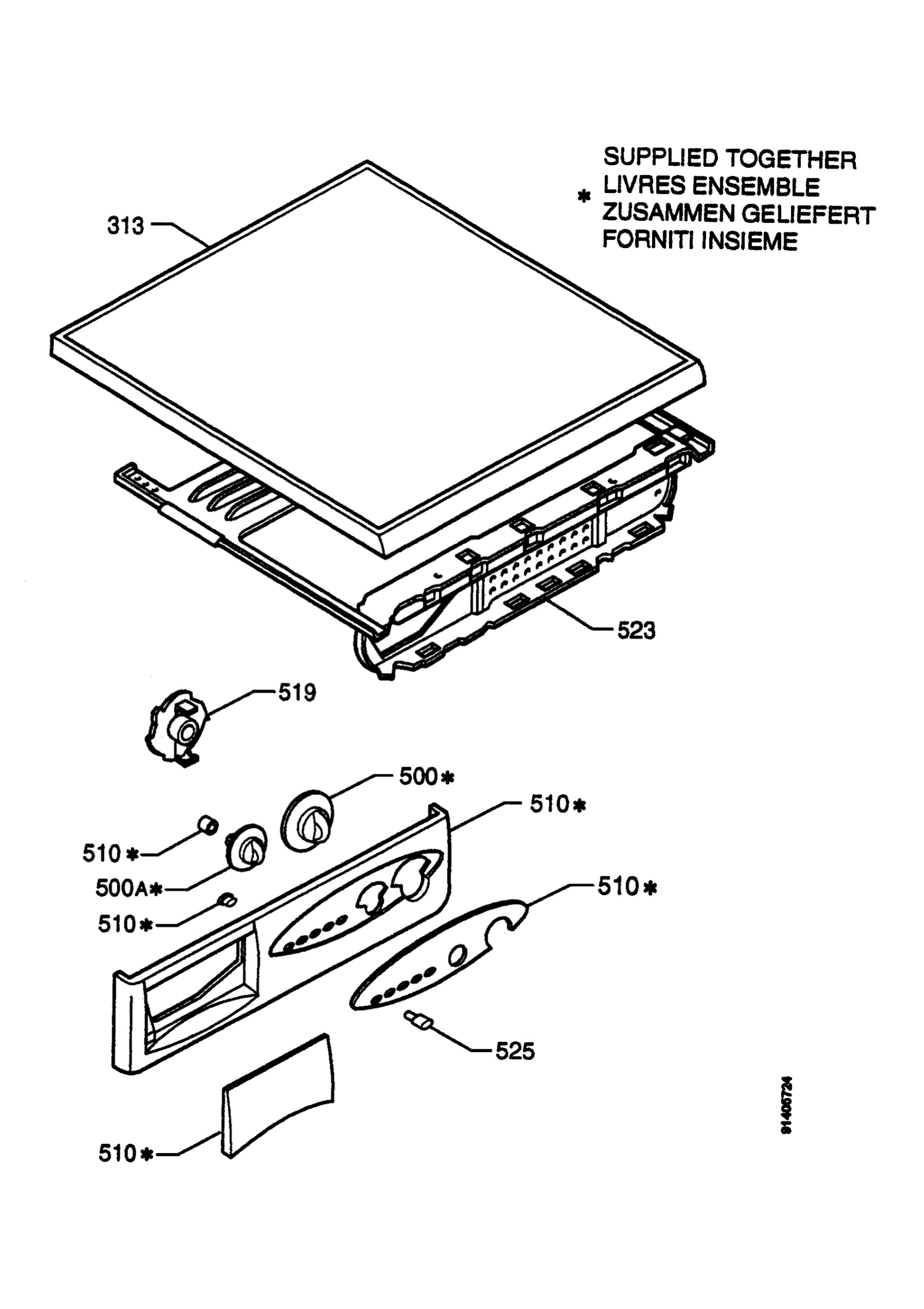 Control panel and lid