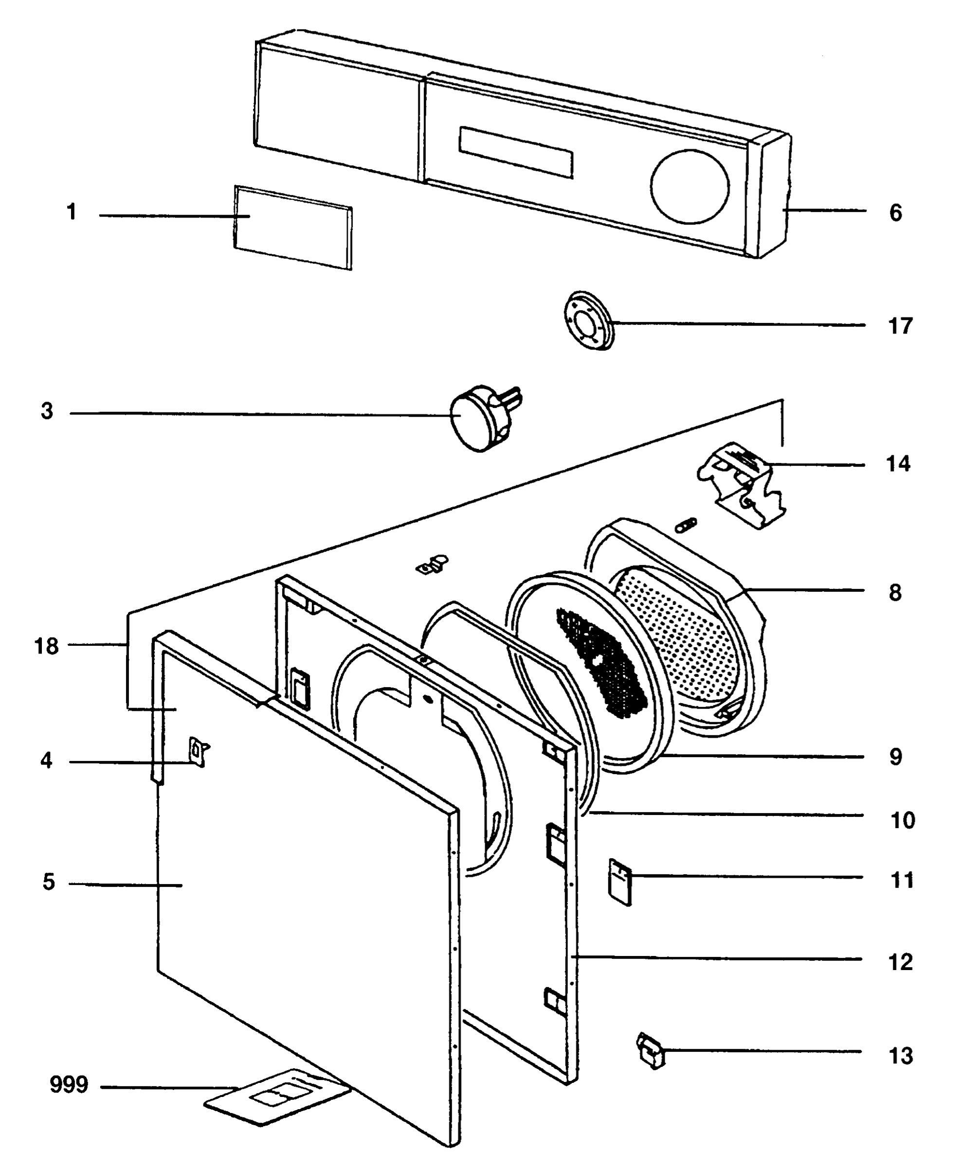 Housing and door