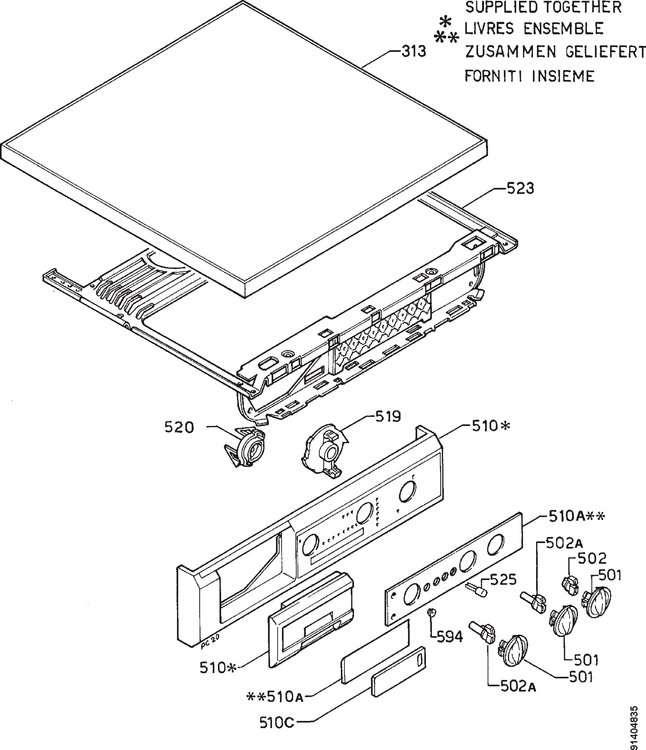 Command panel 037