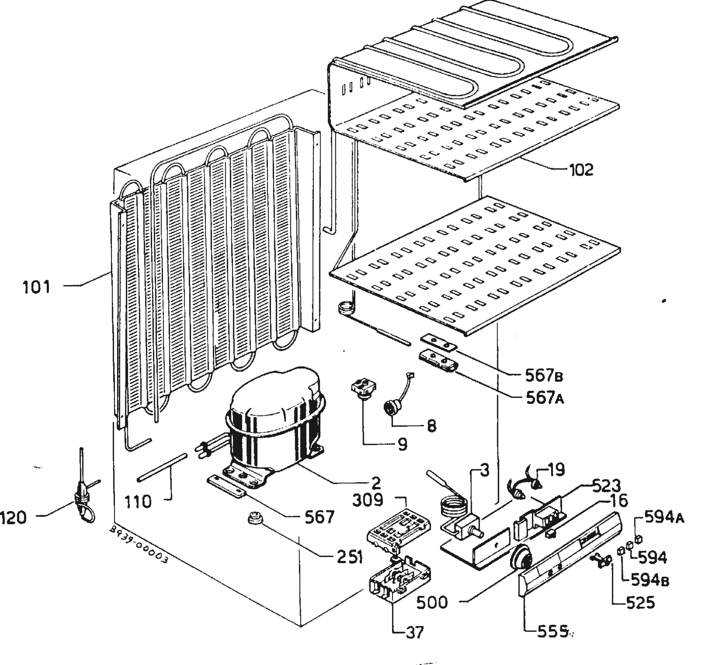 Refrigerator cooling system