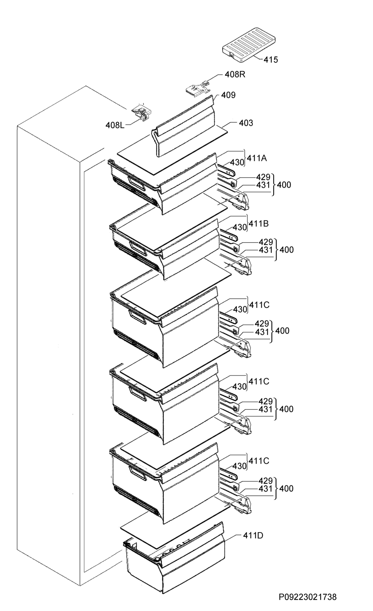 Internal parts