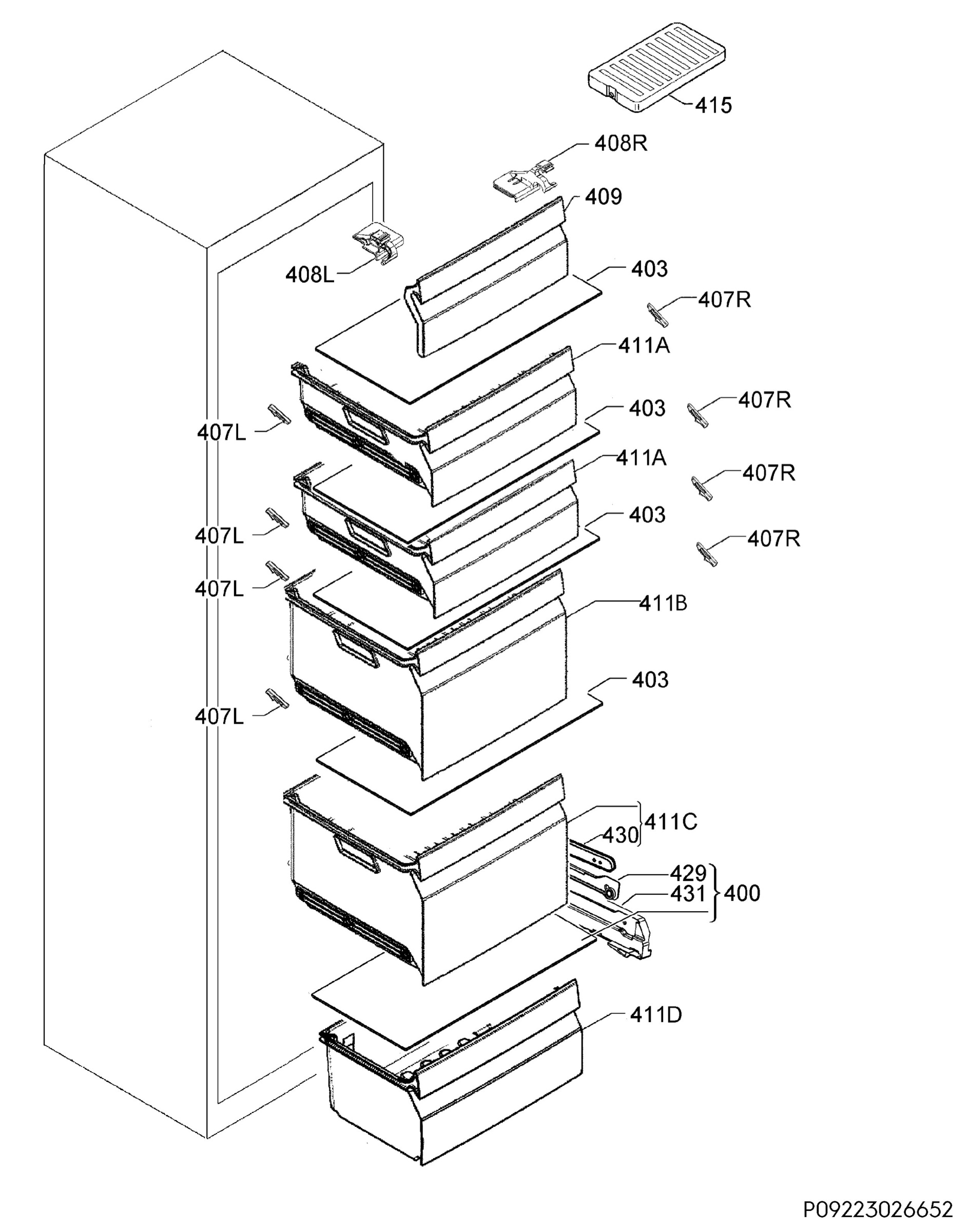 Internal parts
