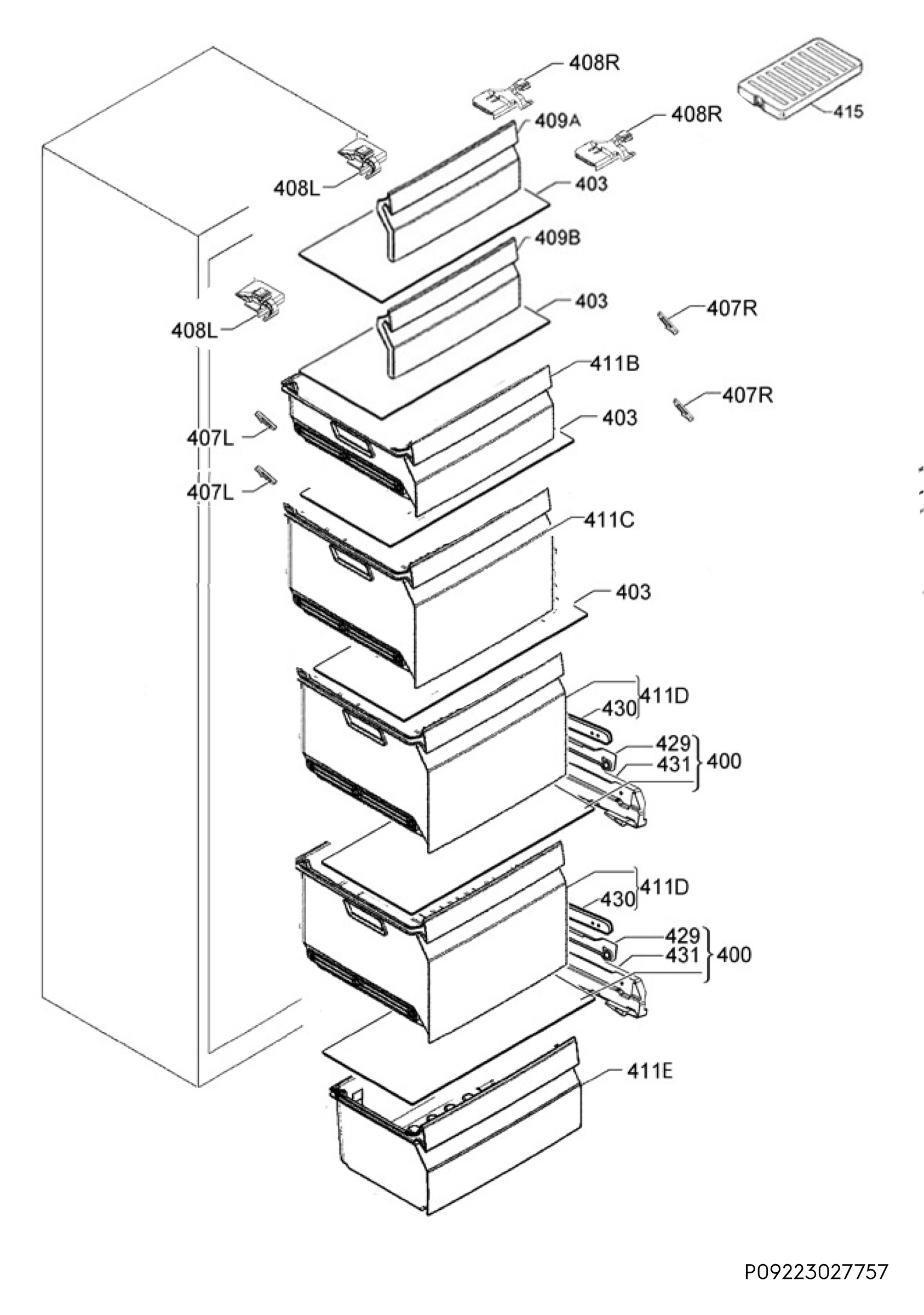 Internal parts