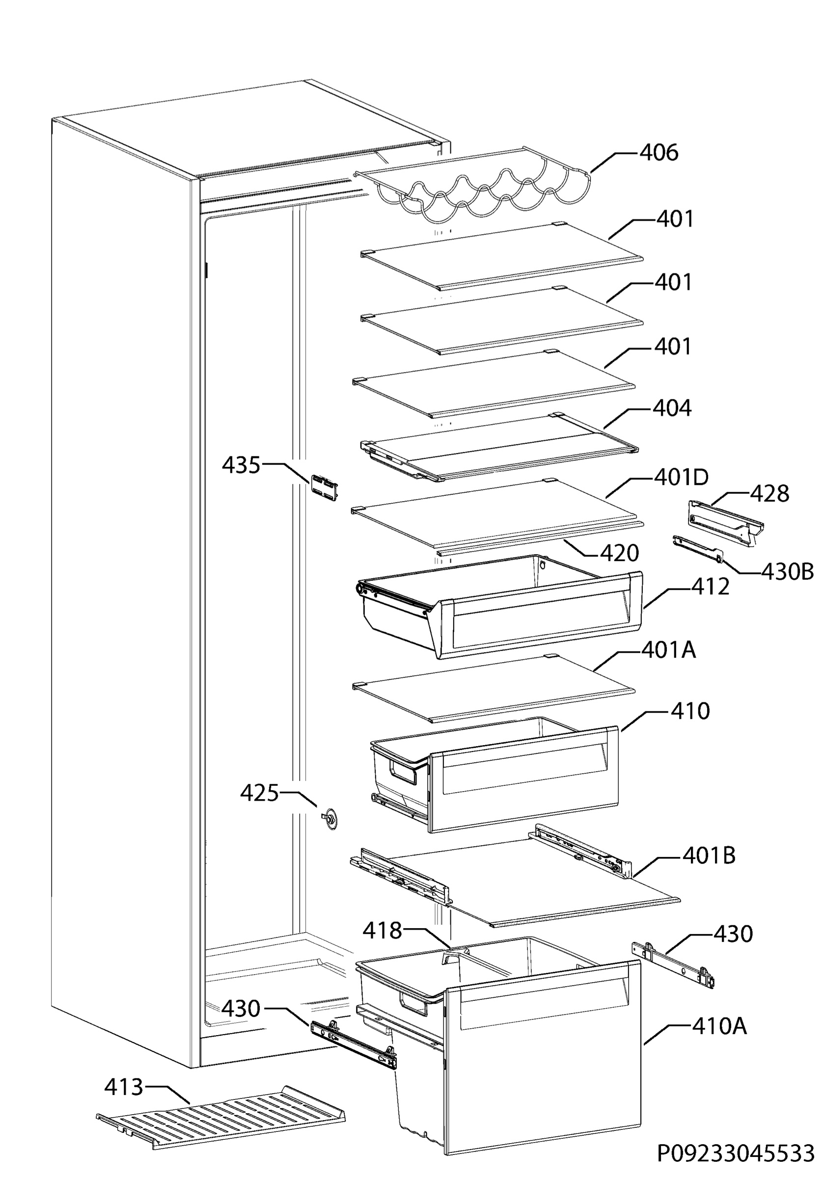 Internal parts